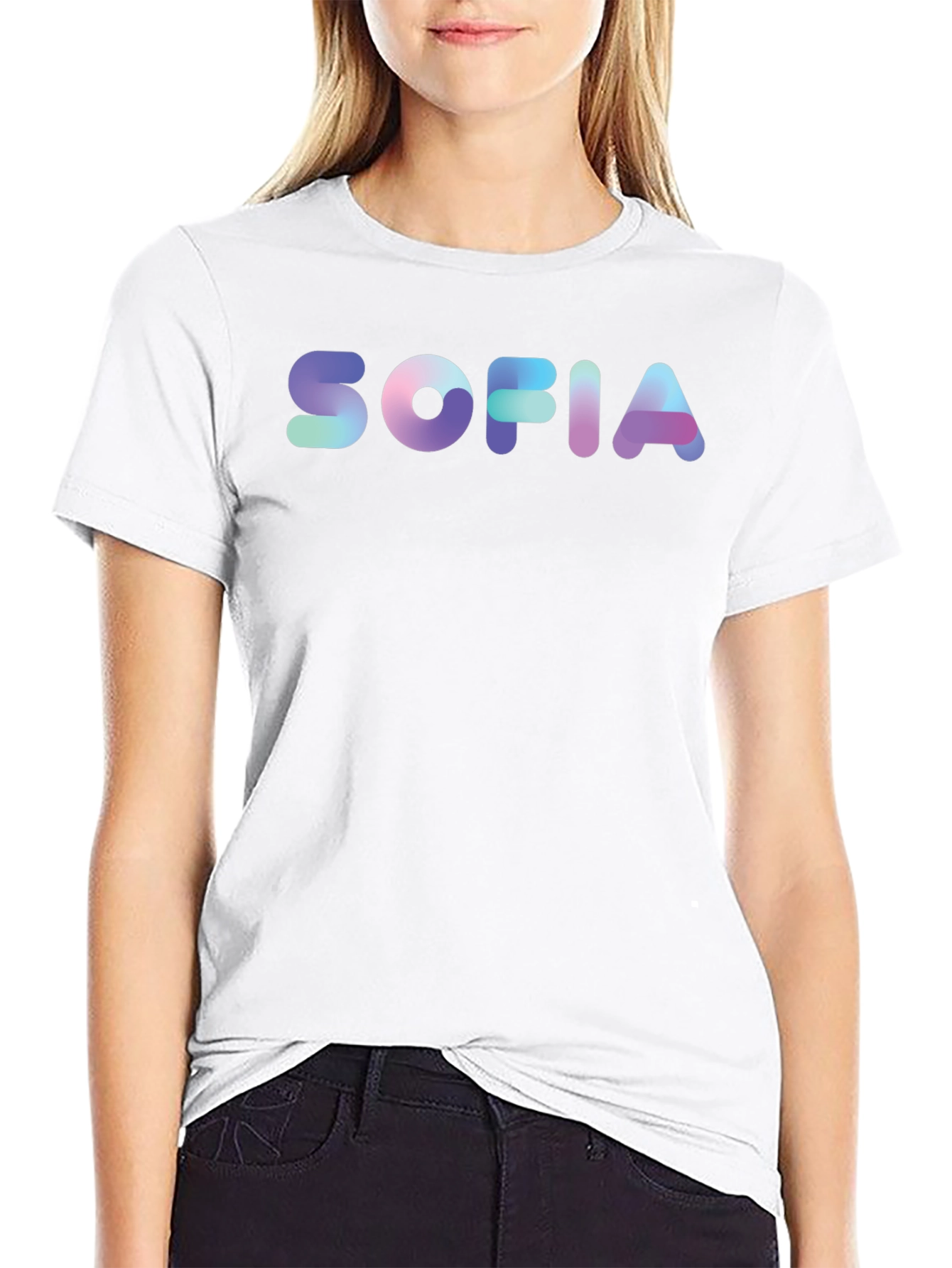 Sofia Name Gradient Graphic T-Shirt
