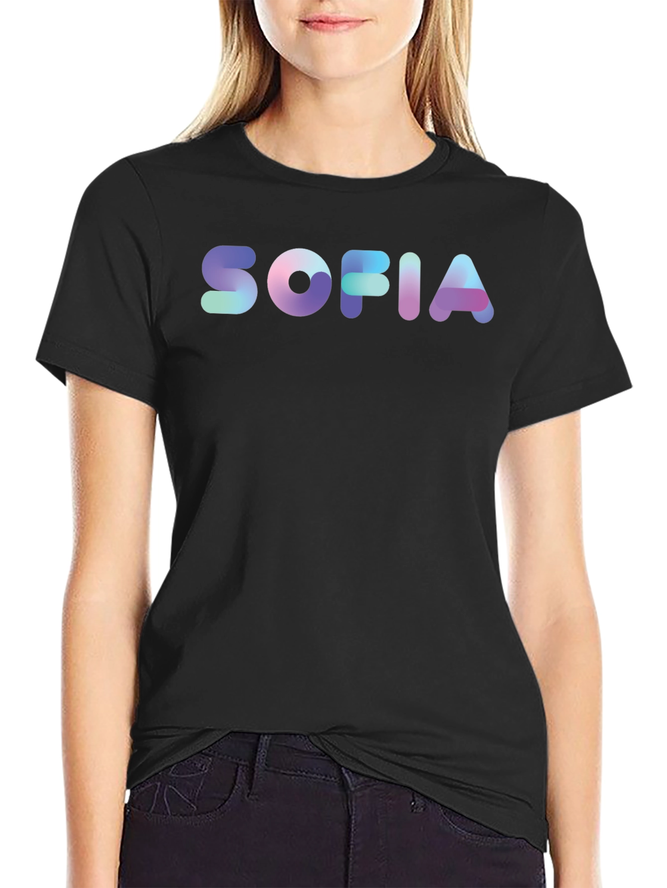 Sofia Name Gradient Graphic T-Shirt