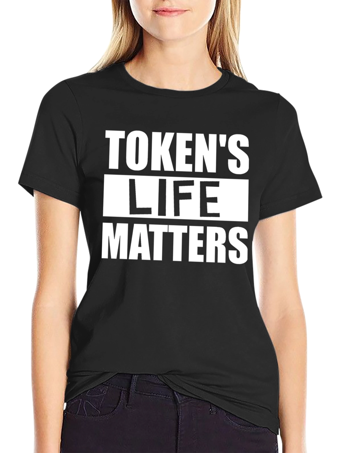 Tokens Life Matters Black Graphic Tee