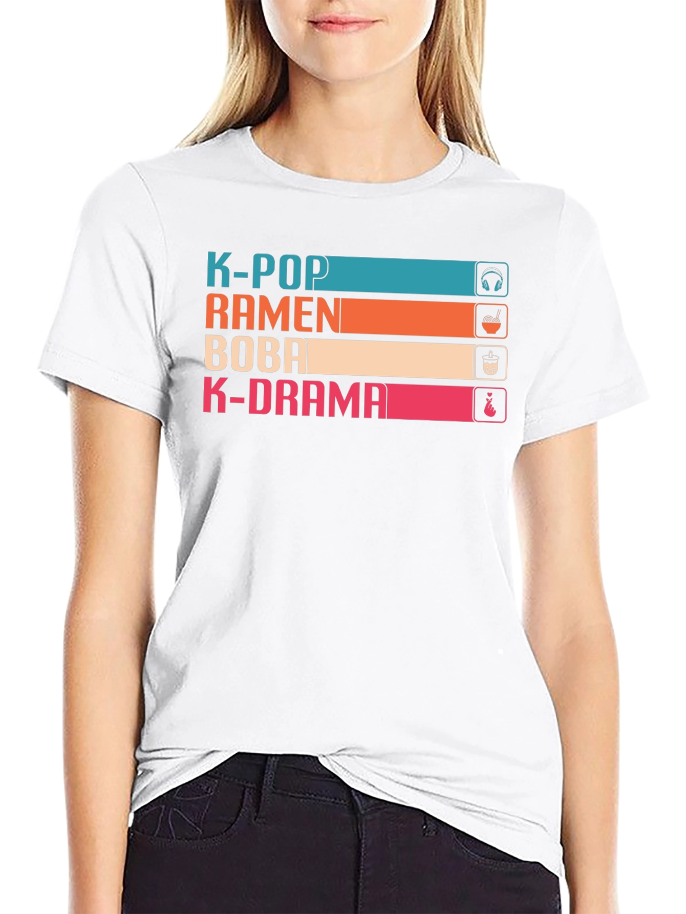 K-Pop Ramen Boba K-Drama T-Shirt