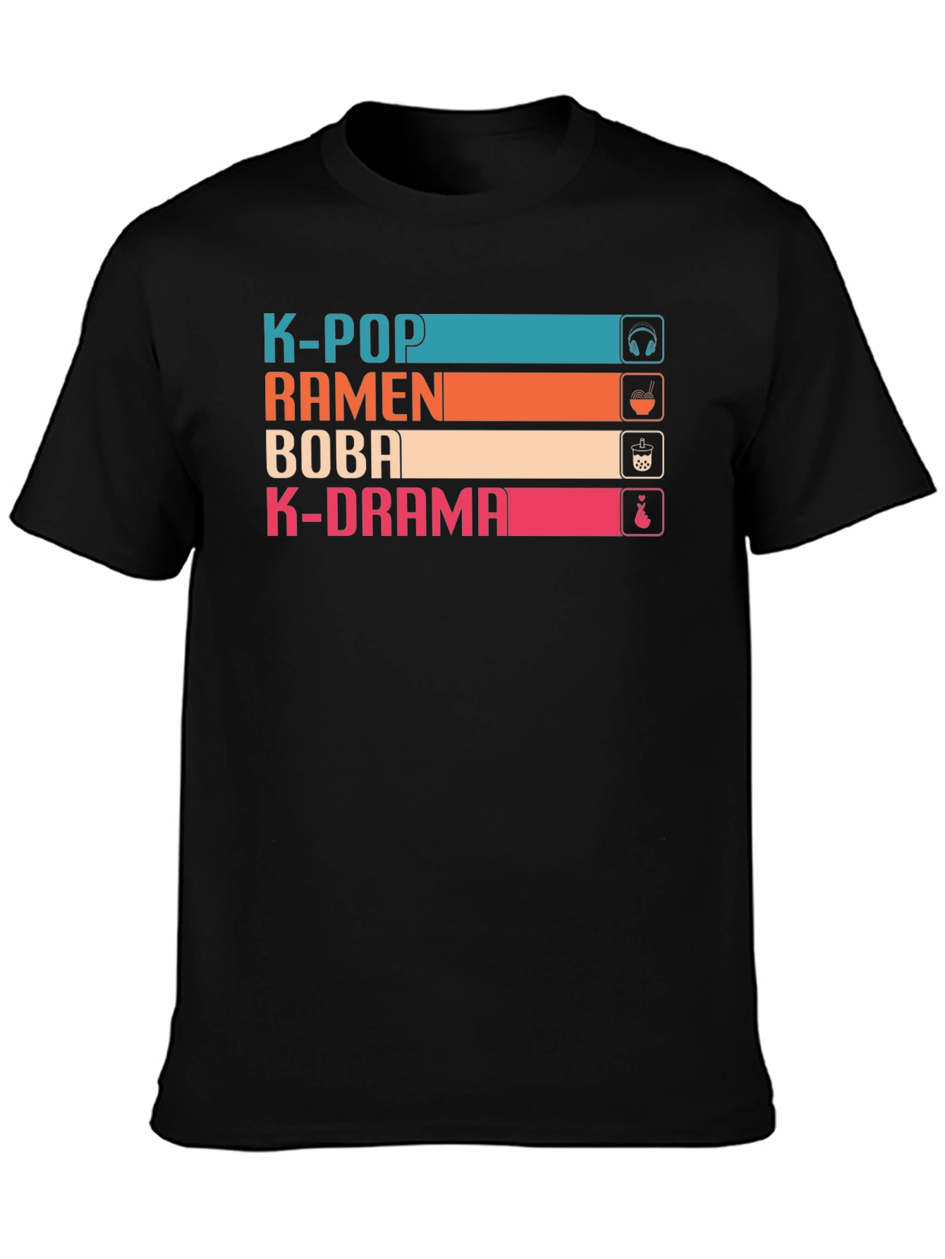 K-Pop Ramen Boba K-Drama T-Shirt