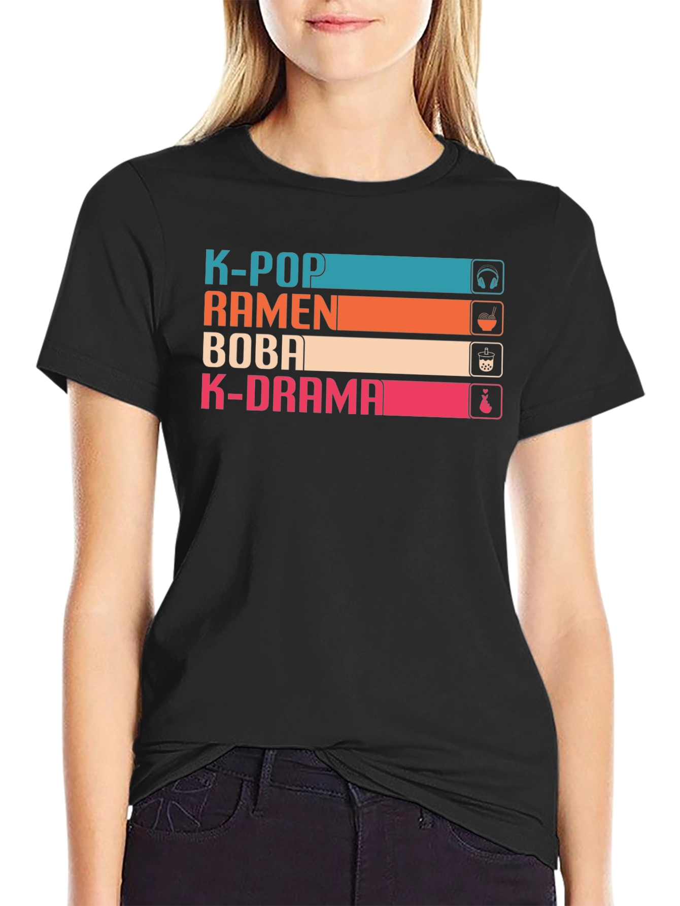 K-Pop Ramen Boba K-Drama T-Shirt