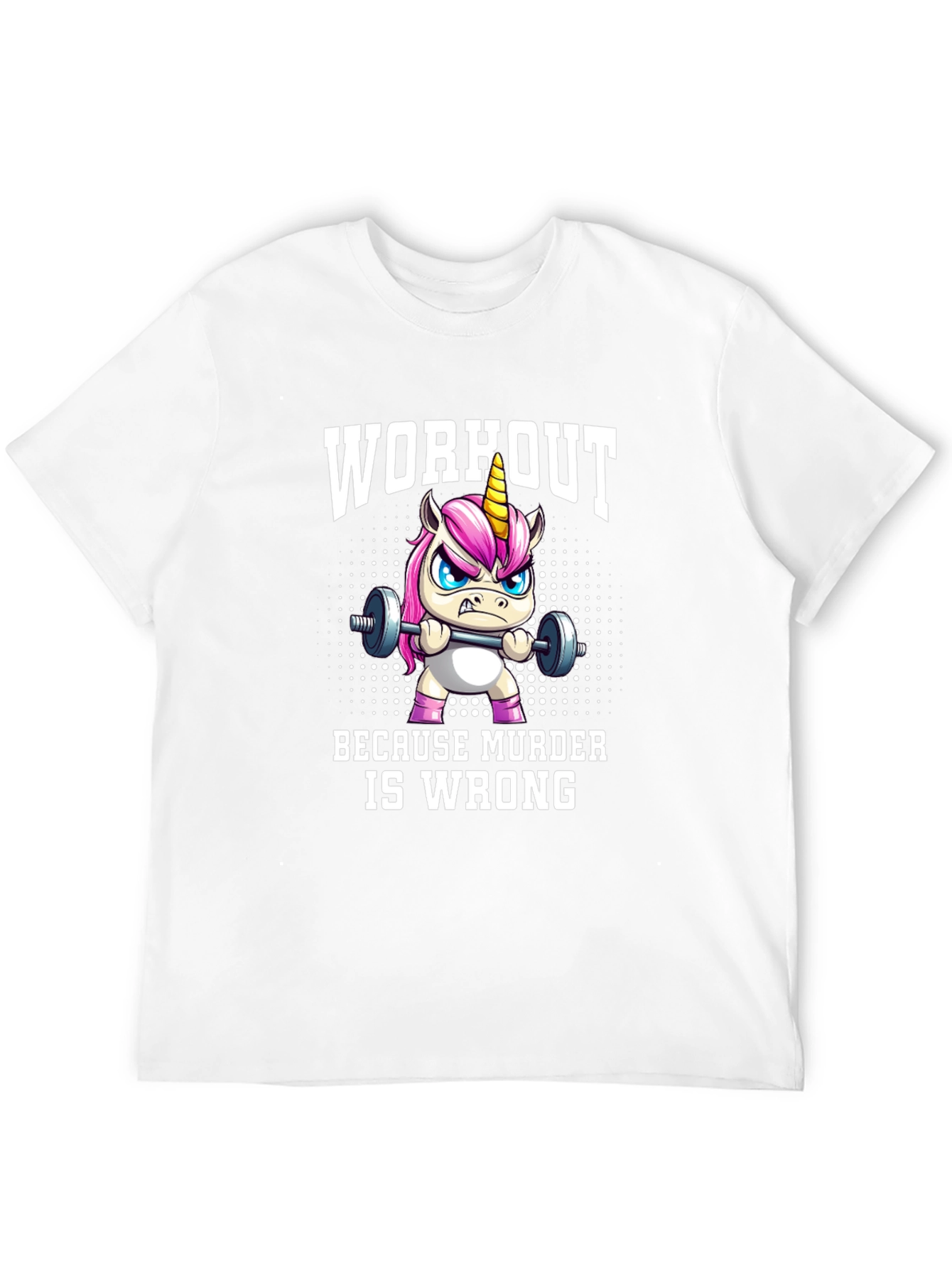 Workout Because Murder is Wrong Graphic T-Shirt