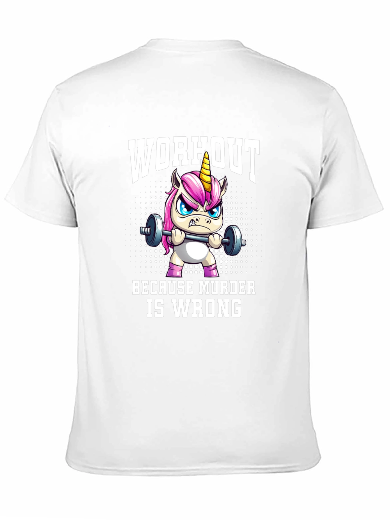 Workout Because Murder is Wrong Graphic T-Shirt