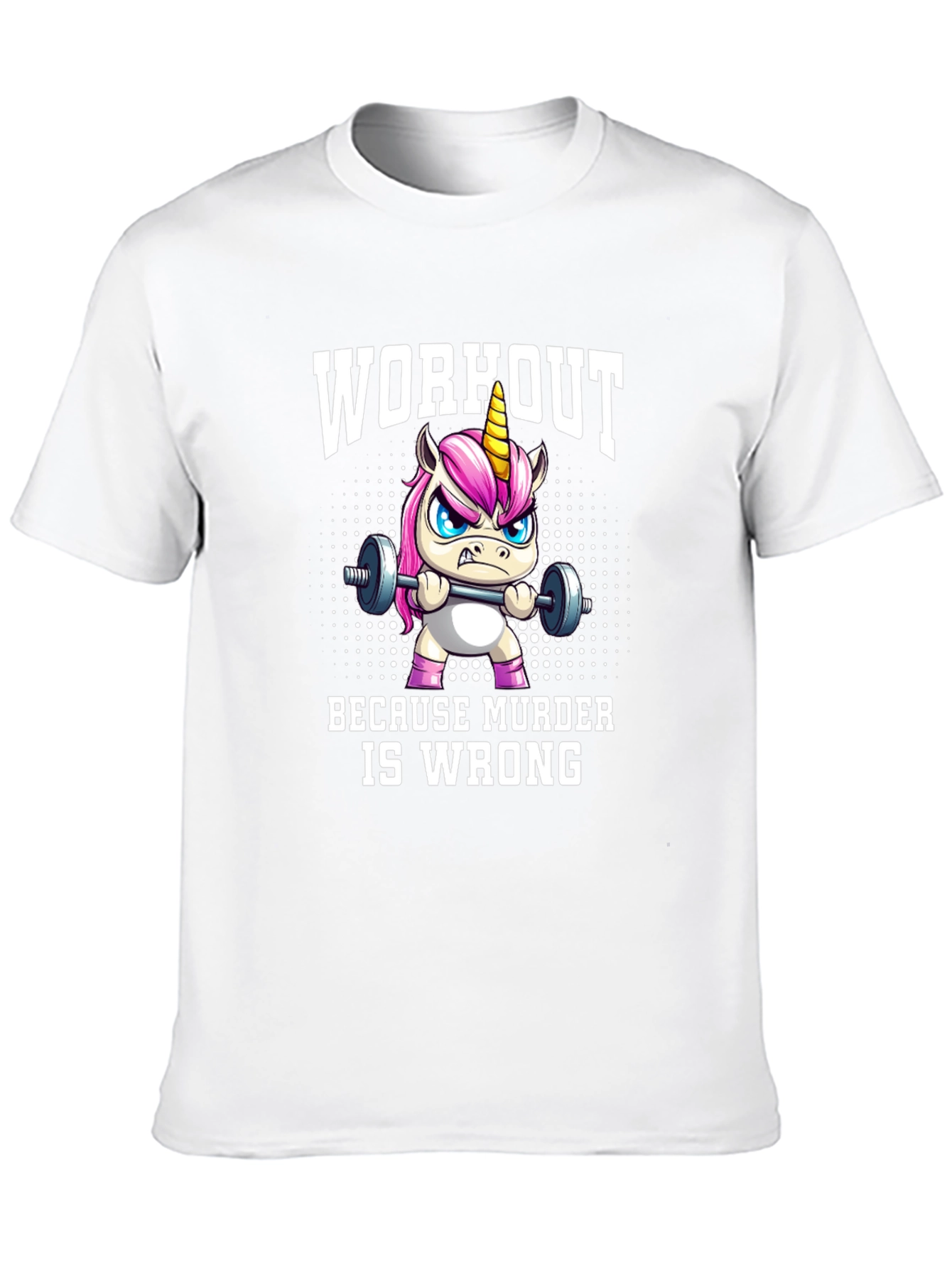 Workout Because Murder is Wrong Graphic T-Shirt