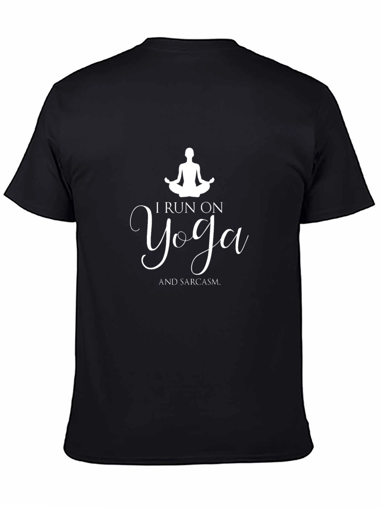 Yoga & Sarcasm Graphic Tee - Unisex Black T-Shirt
