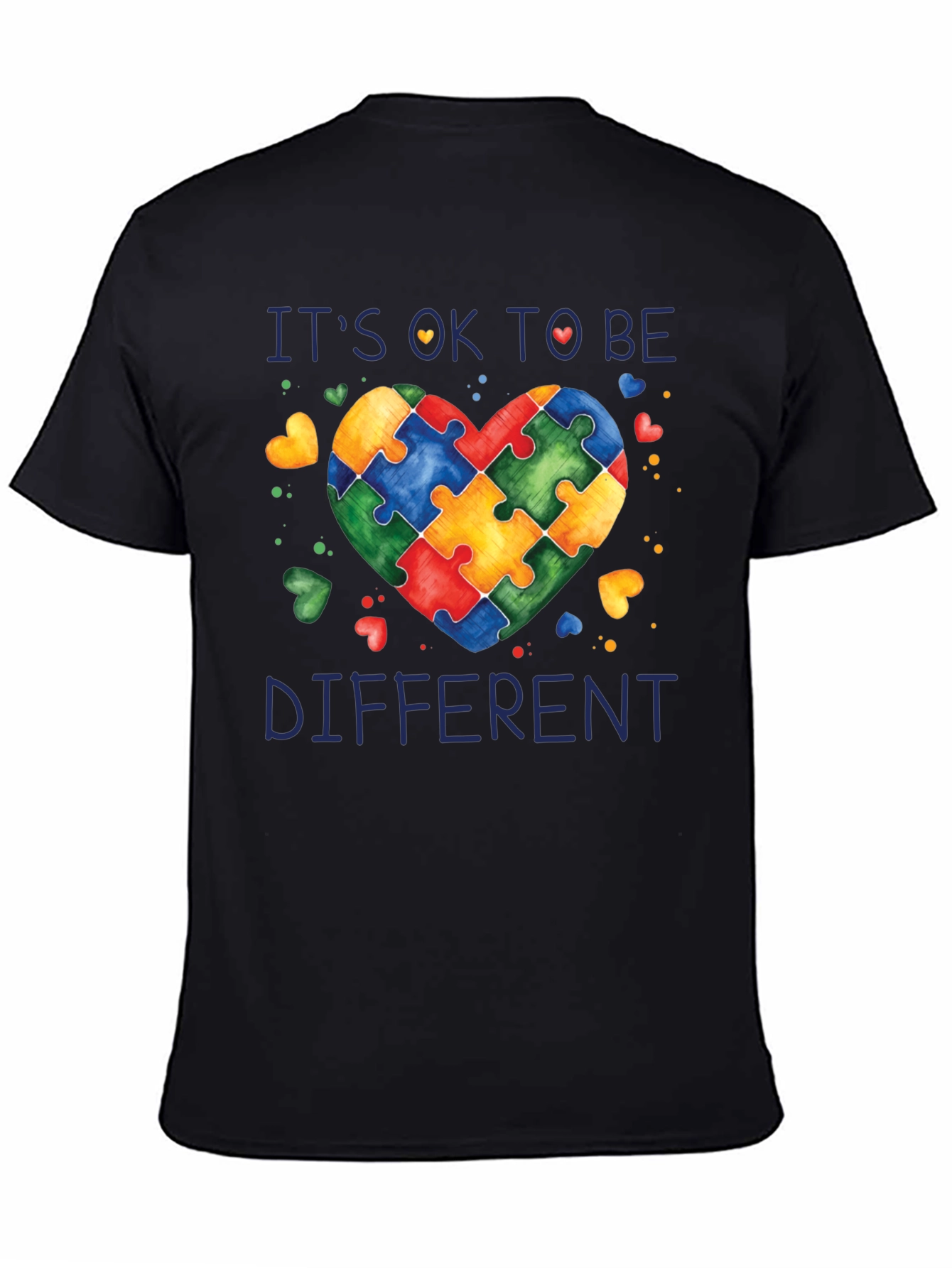 Autism Awareness Puzzle Heart Graphic T-Shirt