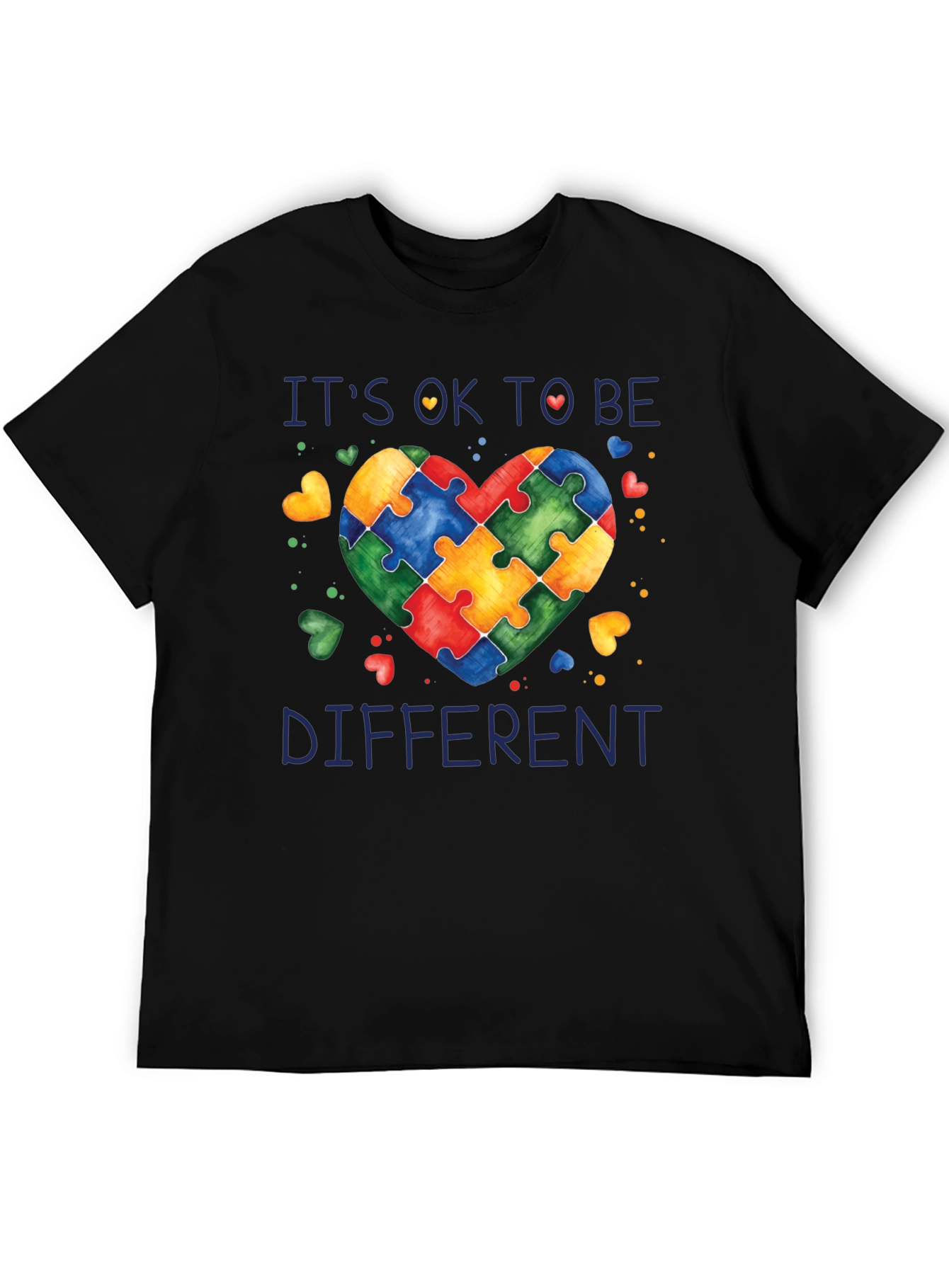 Autism Awareness Puzzle Heart Graphic T-Shirt