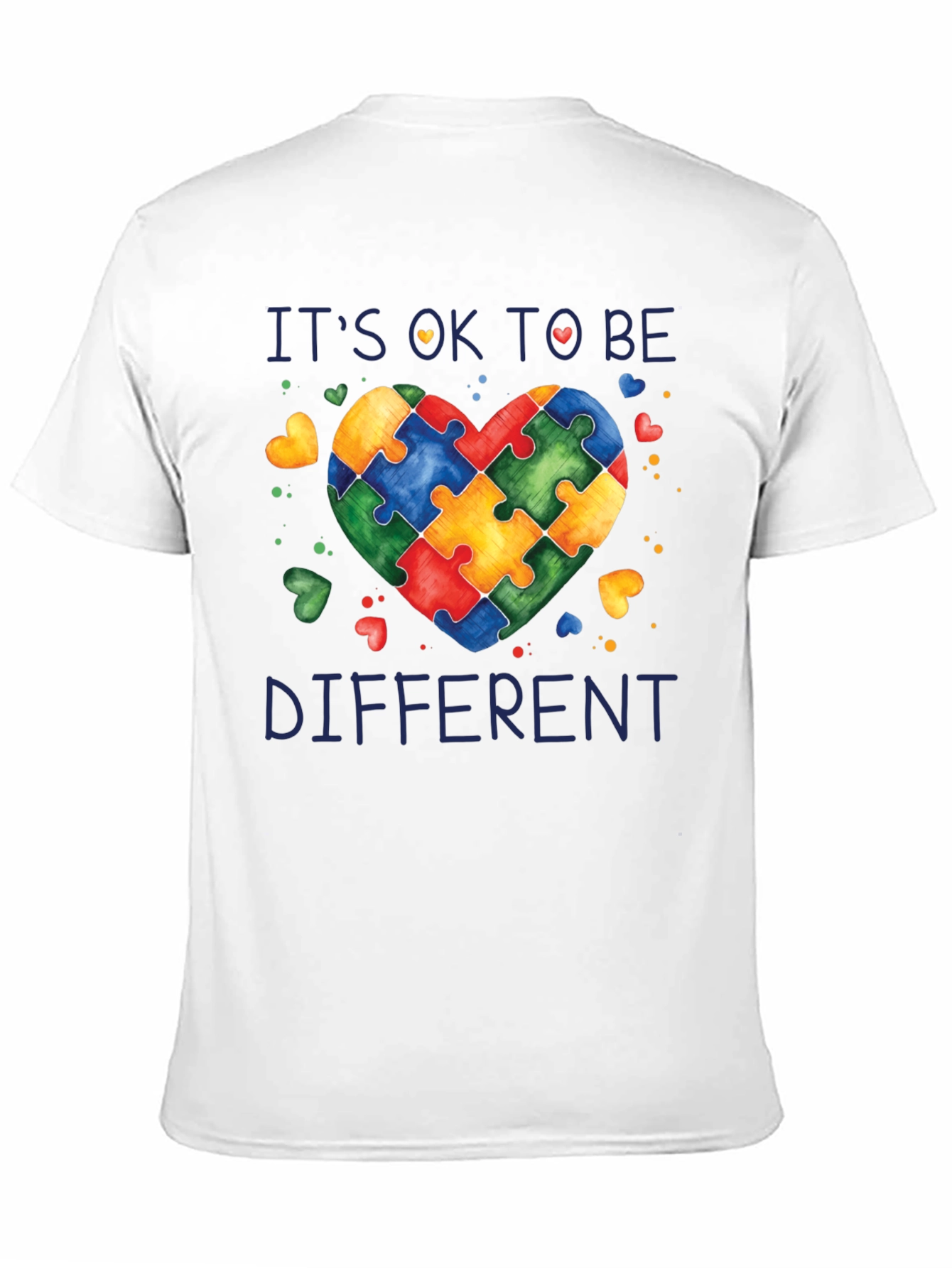 Autism Awareness Puzzle Heart Graphic T-Shirt