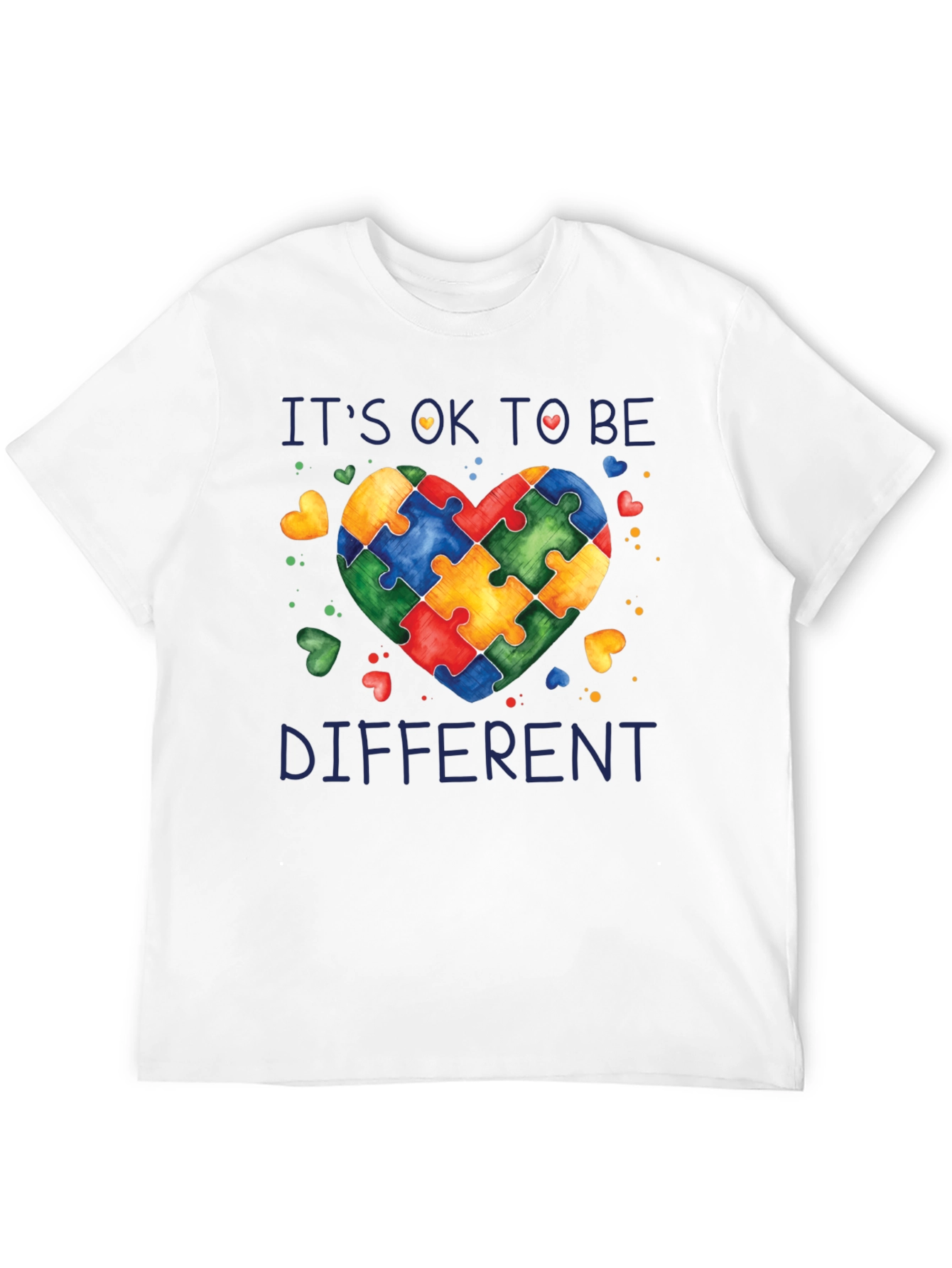 Autism Awareness Puzzle Heart Graphic T-Shirt