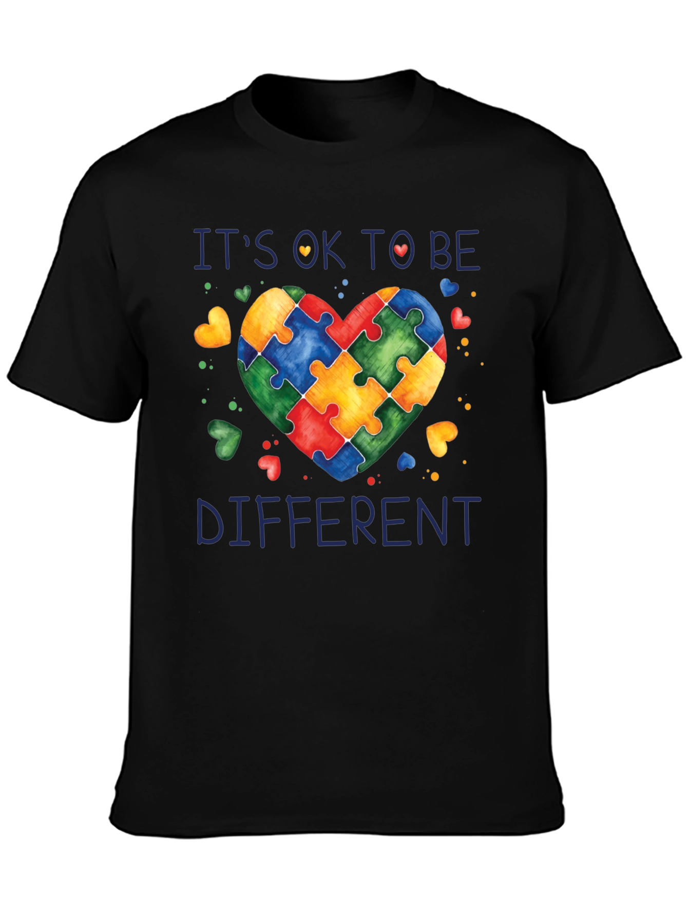 Autism Awareness Puzzle Heart Graphic T-Shirt