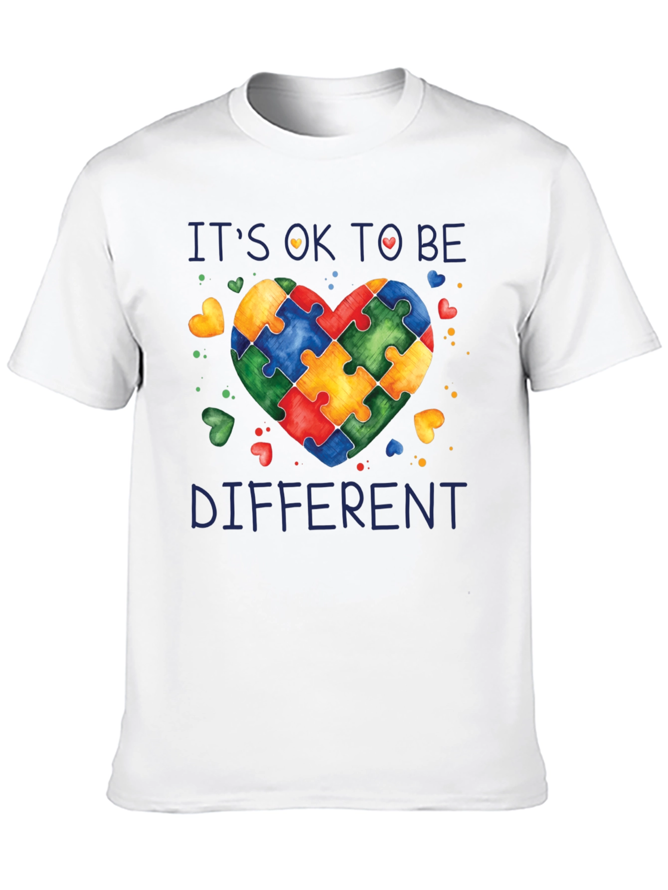 Autism Awareness Puzzle Heart Graphic T-Shirt