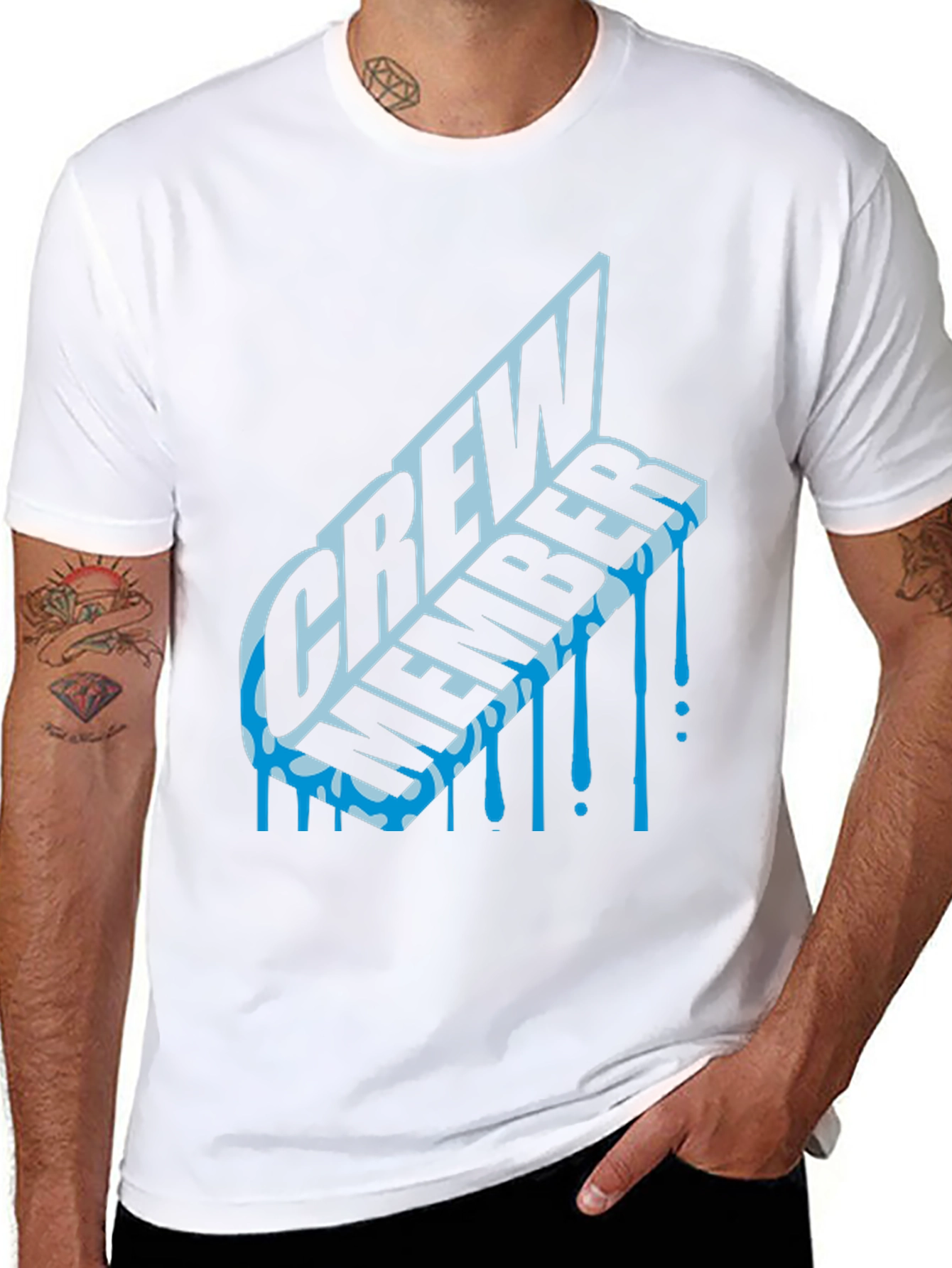 Crew Member Graphic Tee - Black