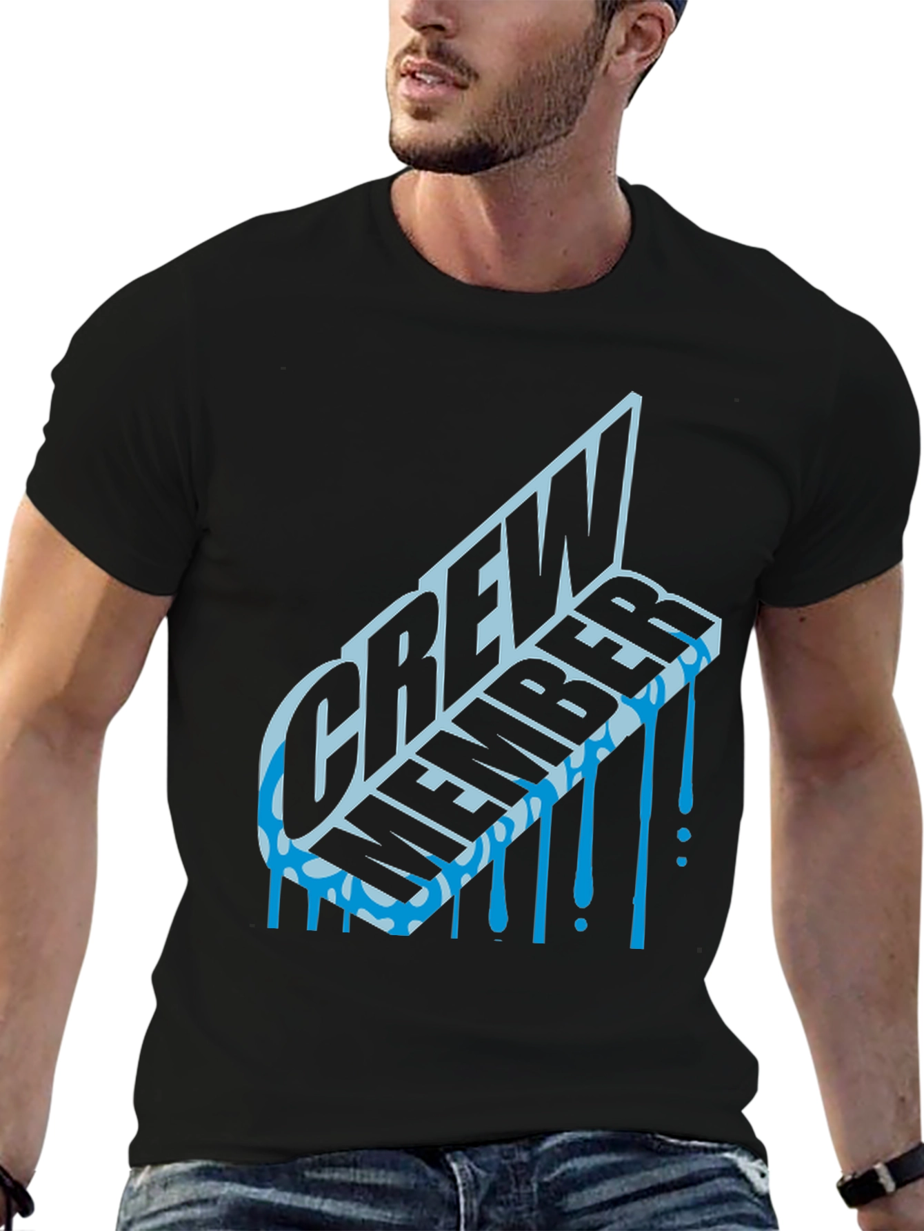 Crew Member Graphic Tee - Black