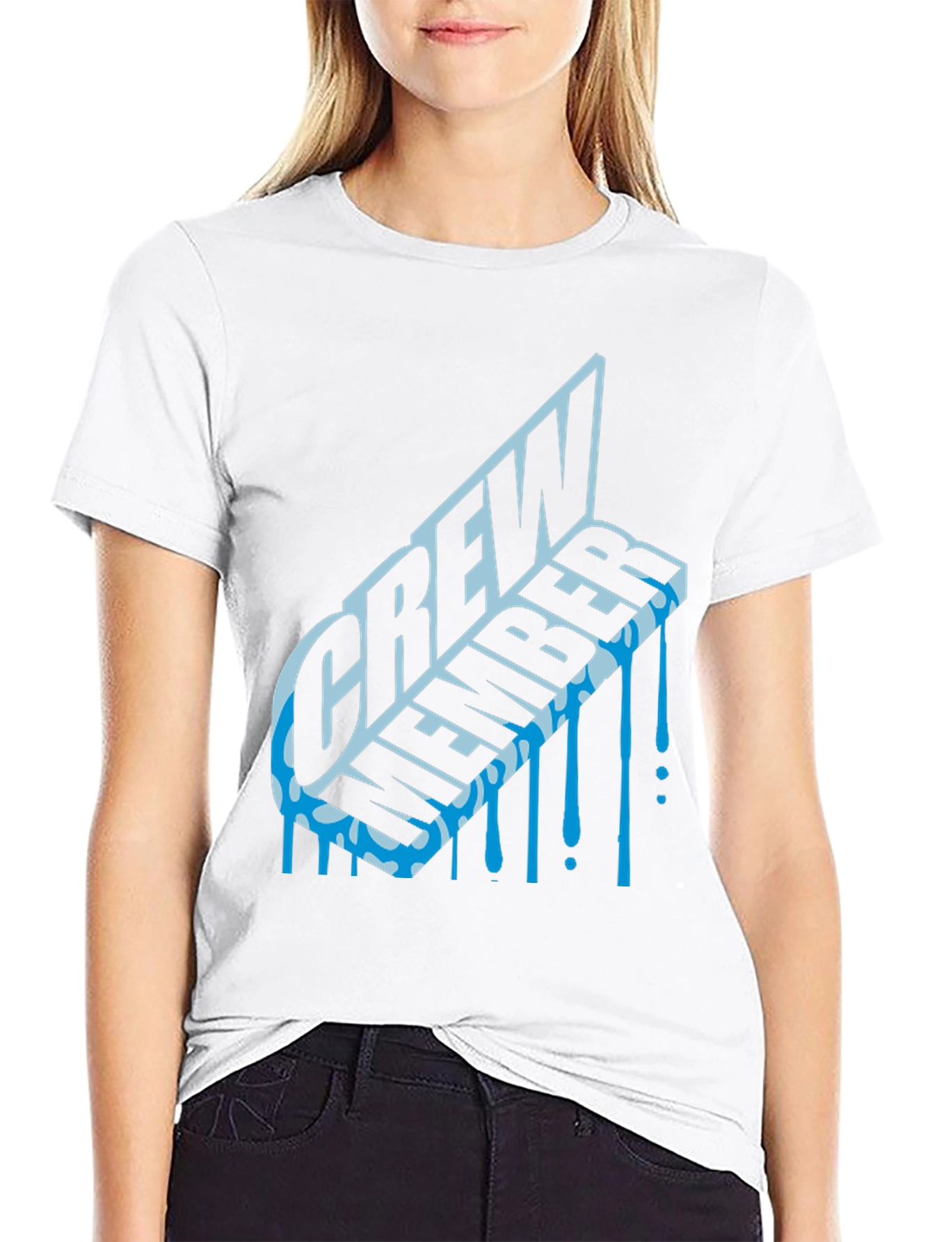 Crew Member Graphic Tee - Black