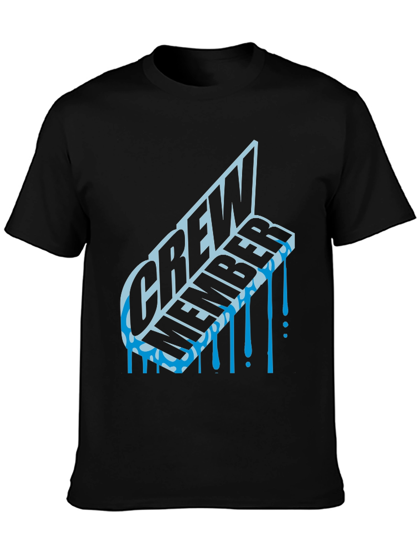 Crew Member Graphic Tee - Black