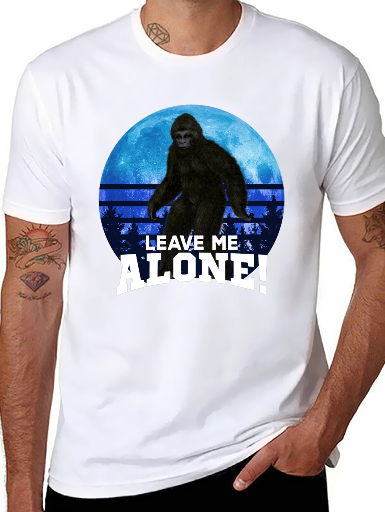 Sasquatch Leave Me Alone! Graphic T-Shirt