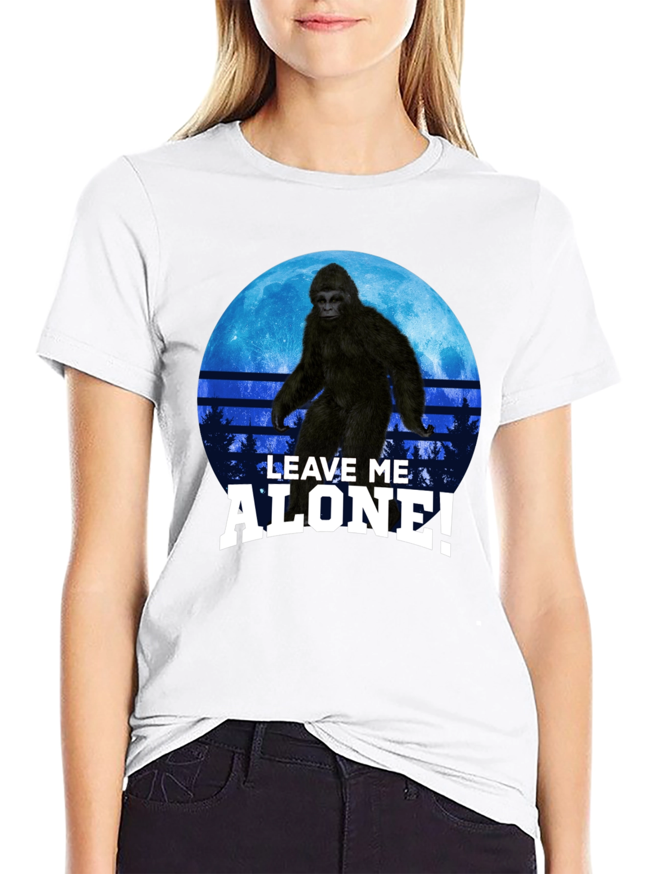 Sasquatch Leave Me Alone! Graphic T-Shirt