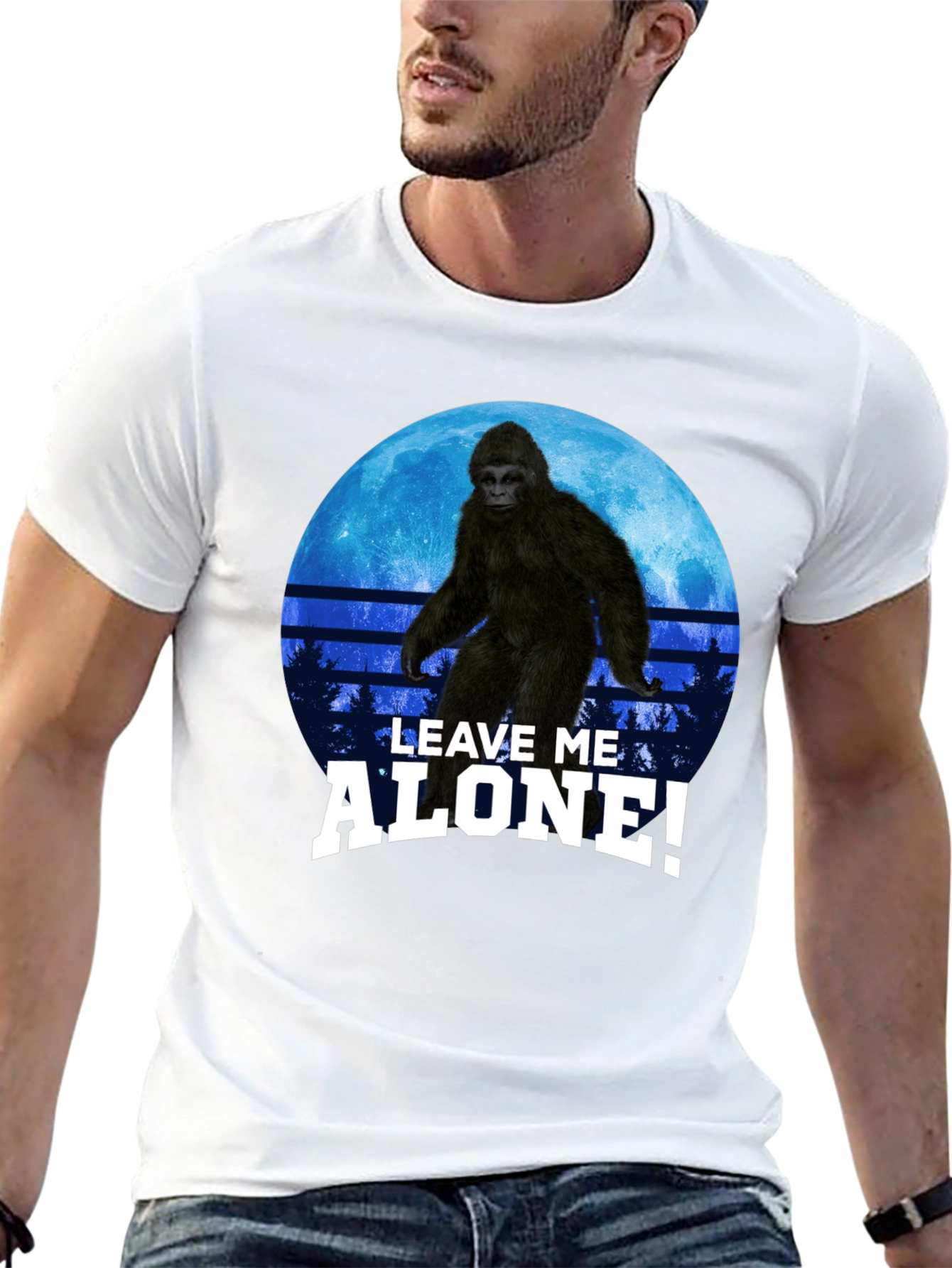 Sasquatch Leave Me Alone! Graphic T-Shirt