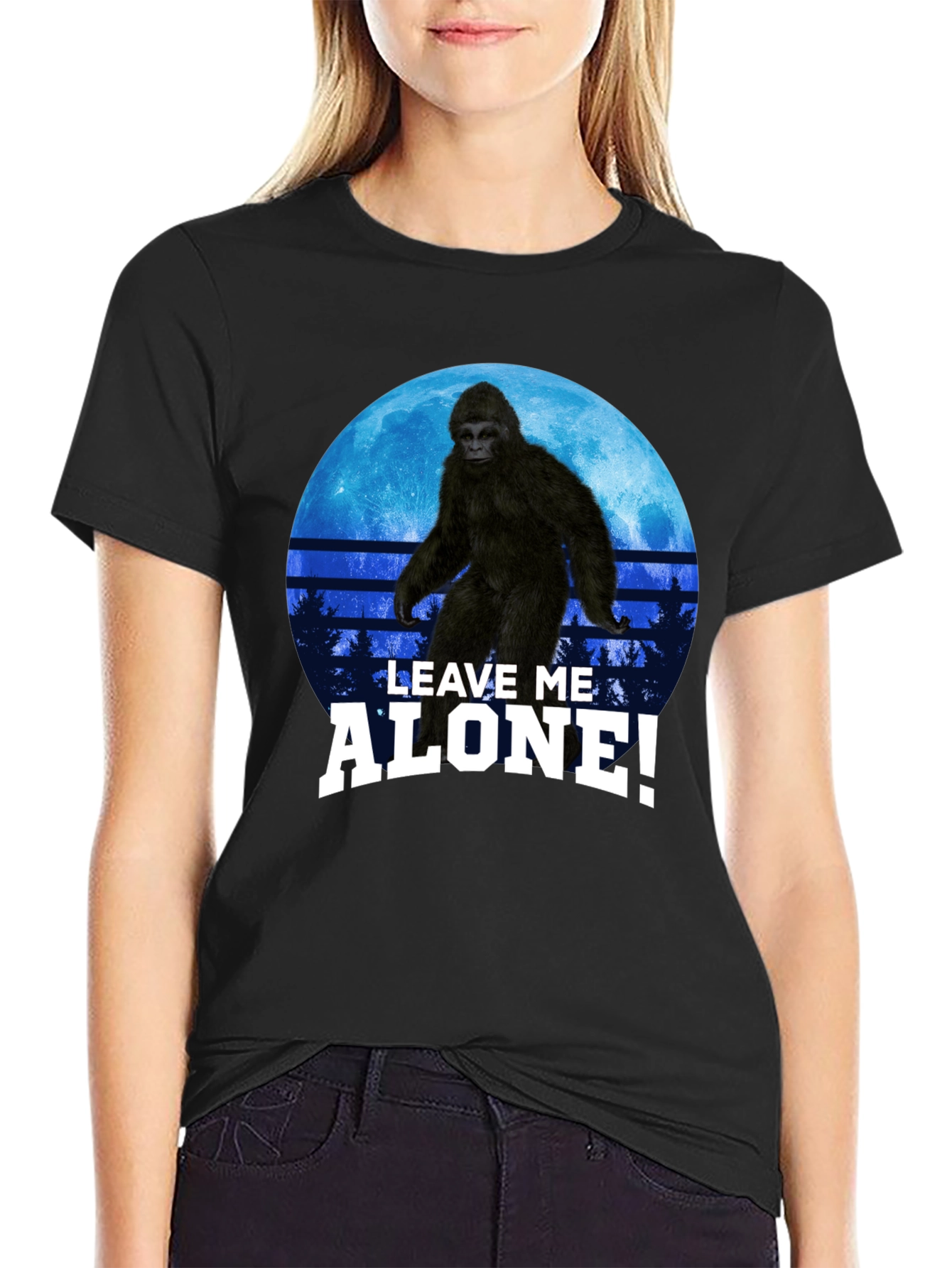 Sasquatch Leave Me Alone! Graphic T-Shirt