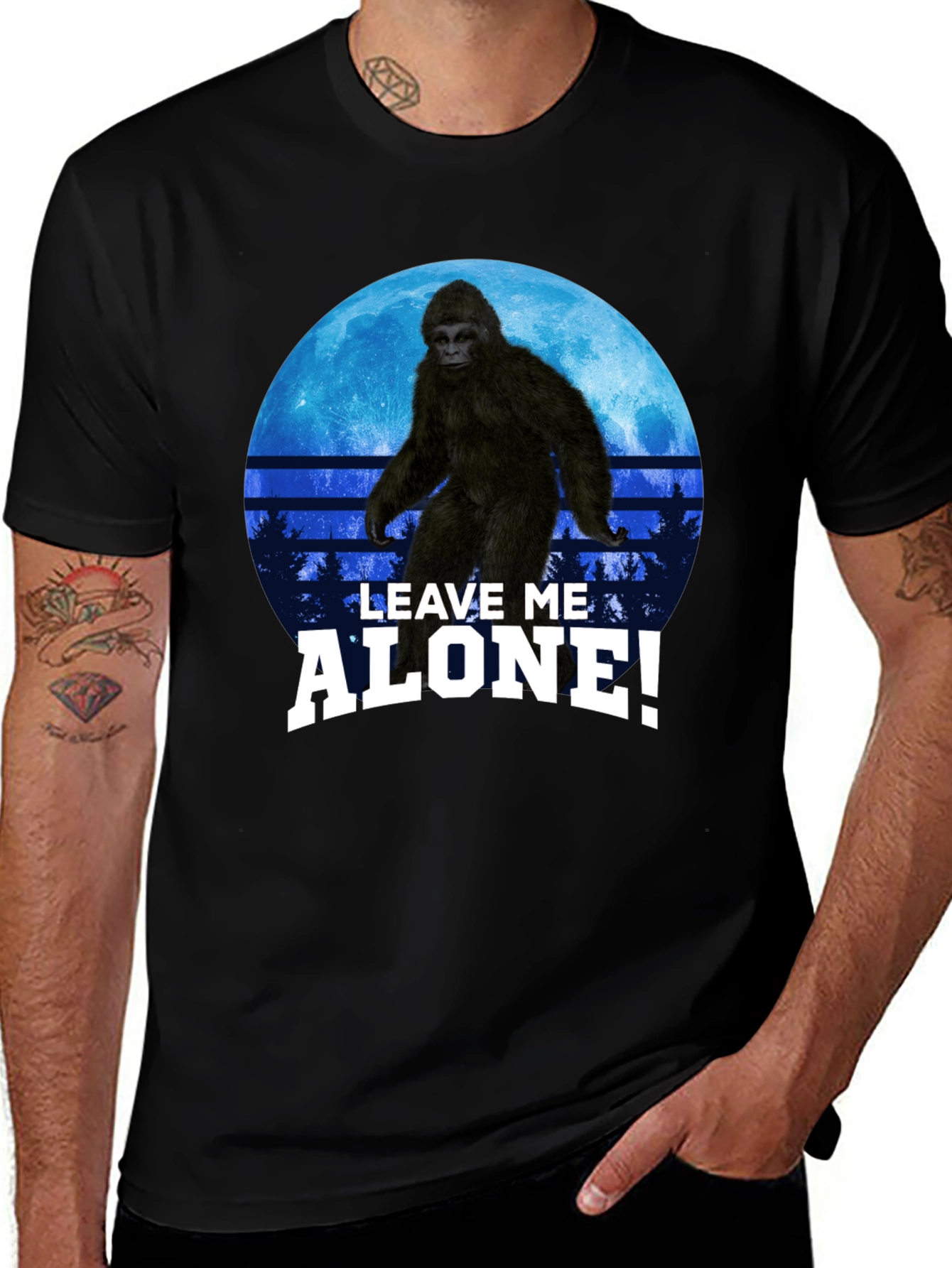 Sasquatch Leave Me Alone! Graphic T-Shirt