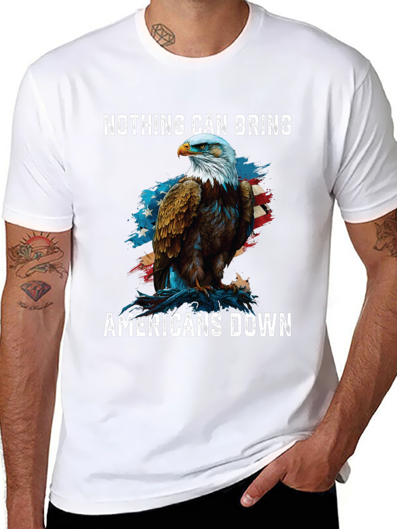 Patriotic Eagle T-Shirt: Nothing Can Bring Americans Down