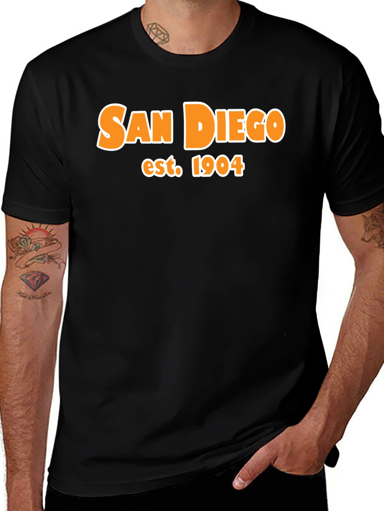 San Diego Est. 1904 Black Graphic Tee