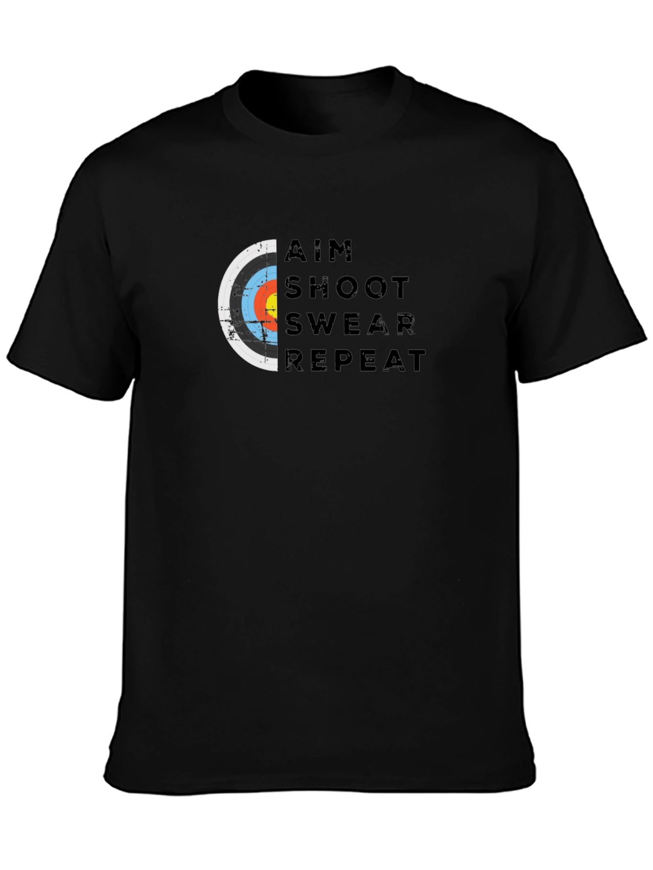 Aim Shoot Swear Repeat Archery T-Shirt