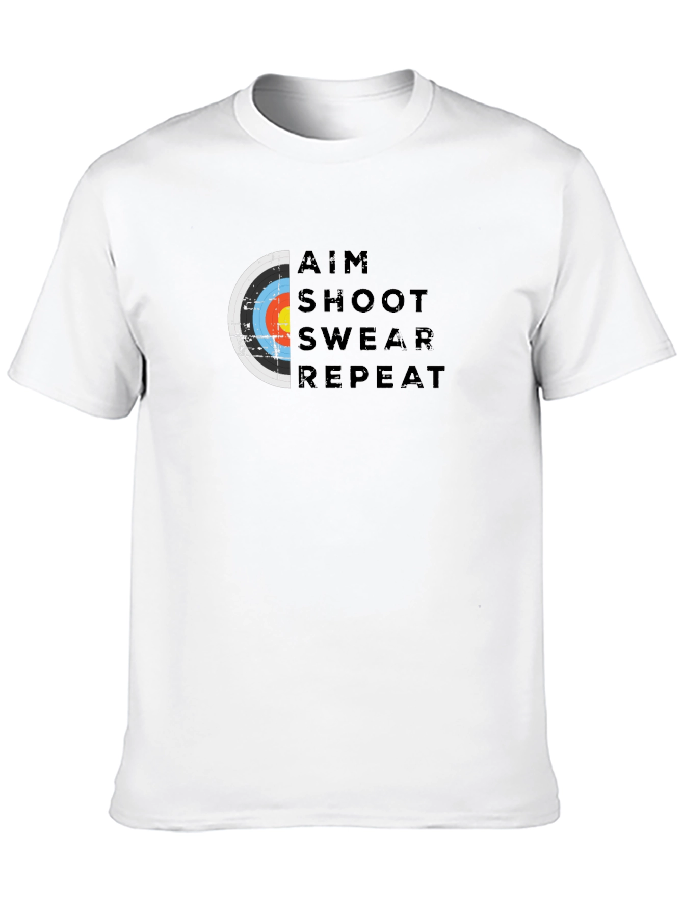 Aim Shoot Swear Repeat Archery T-Shirt