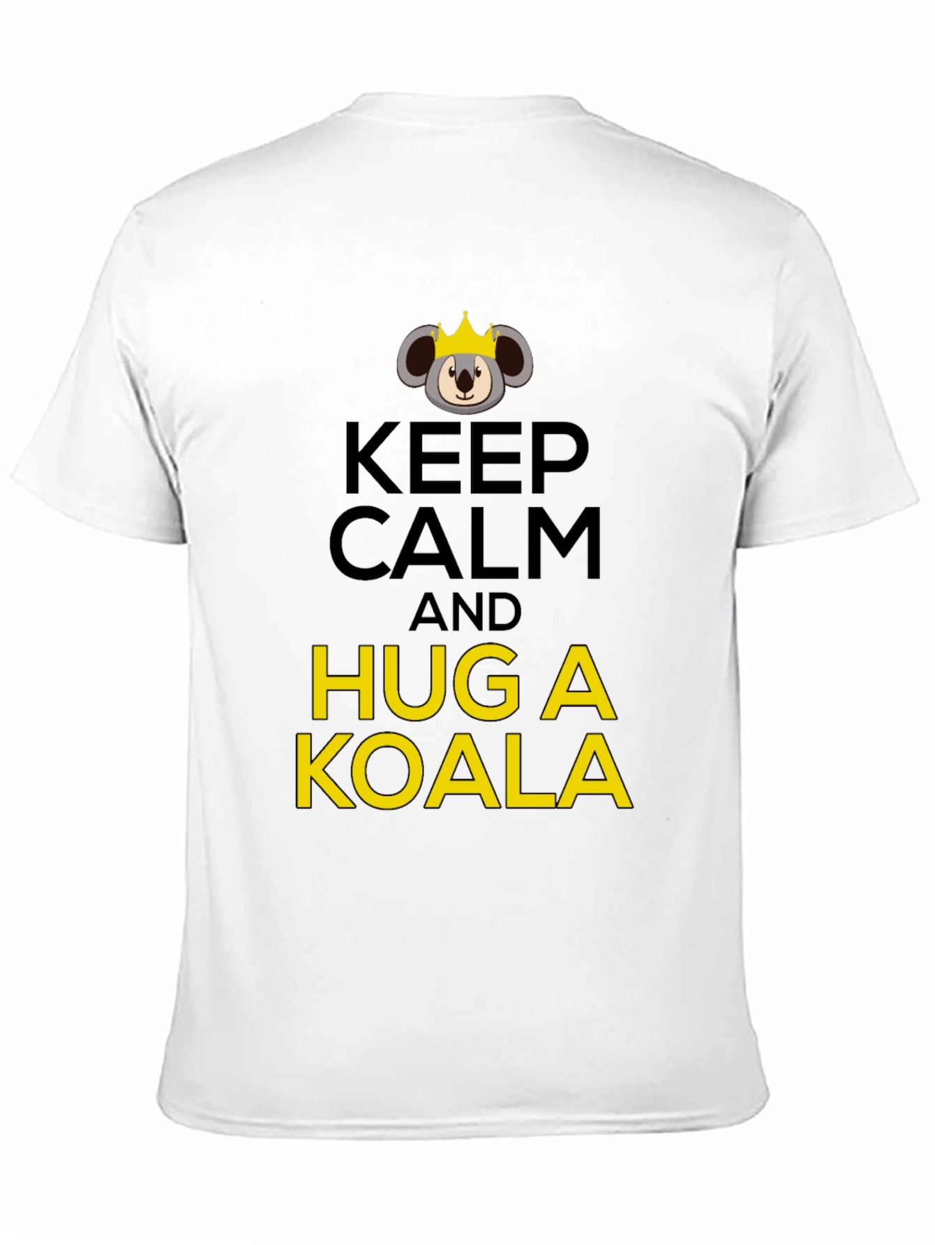 Keep Calm & Hug a Koala Black T-Shirt