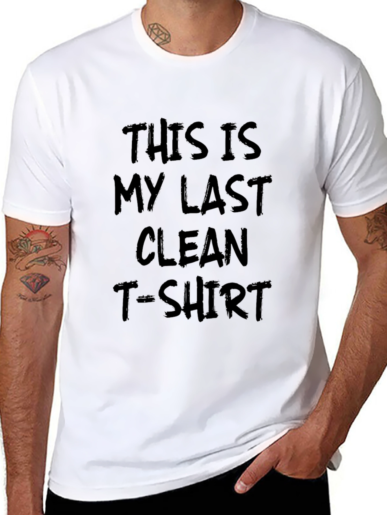 Funny Last Clean T-Shirt Graphic Tee