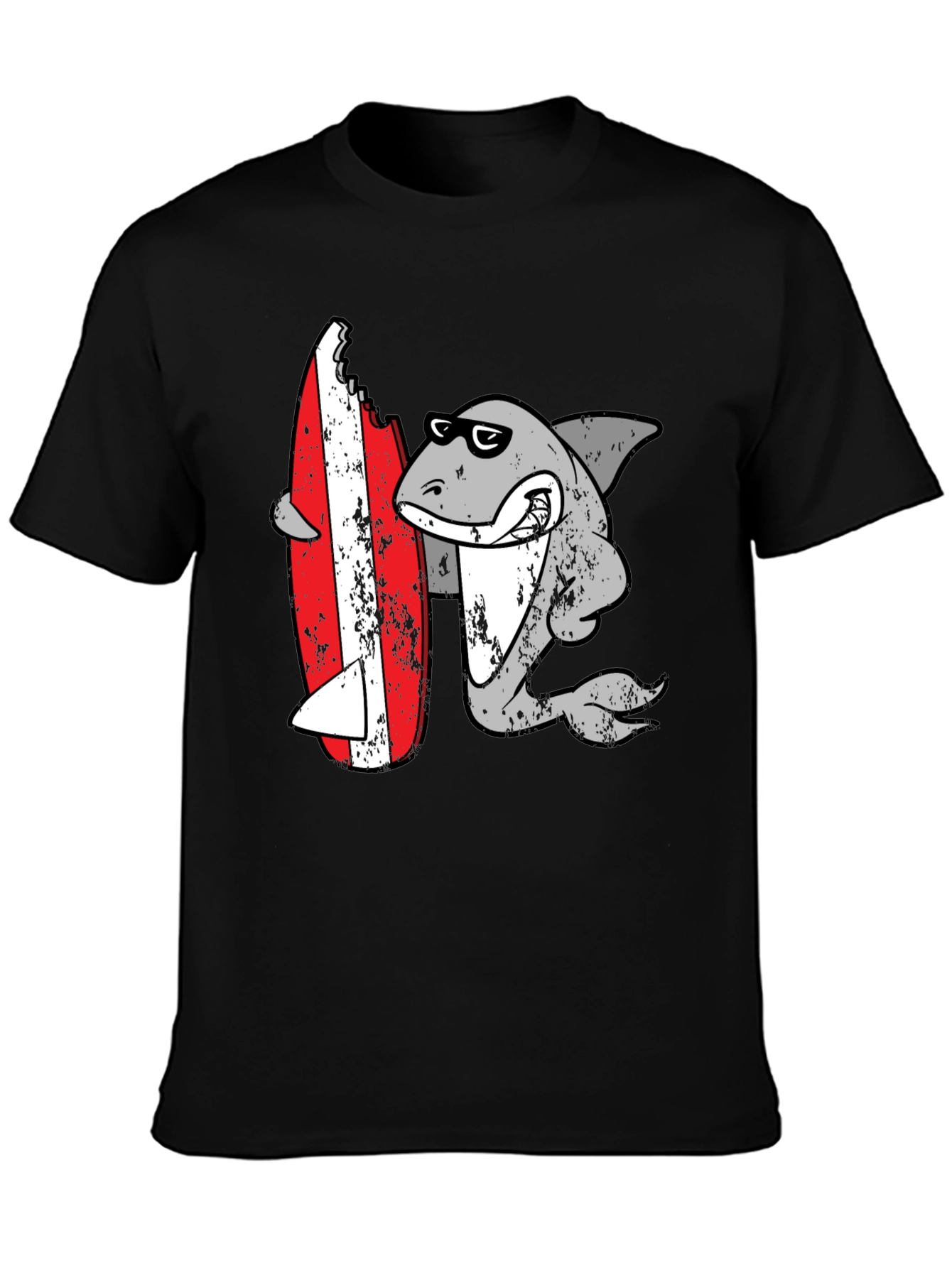 Shark Surfing T-Shirt - Fun Graphic Tee