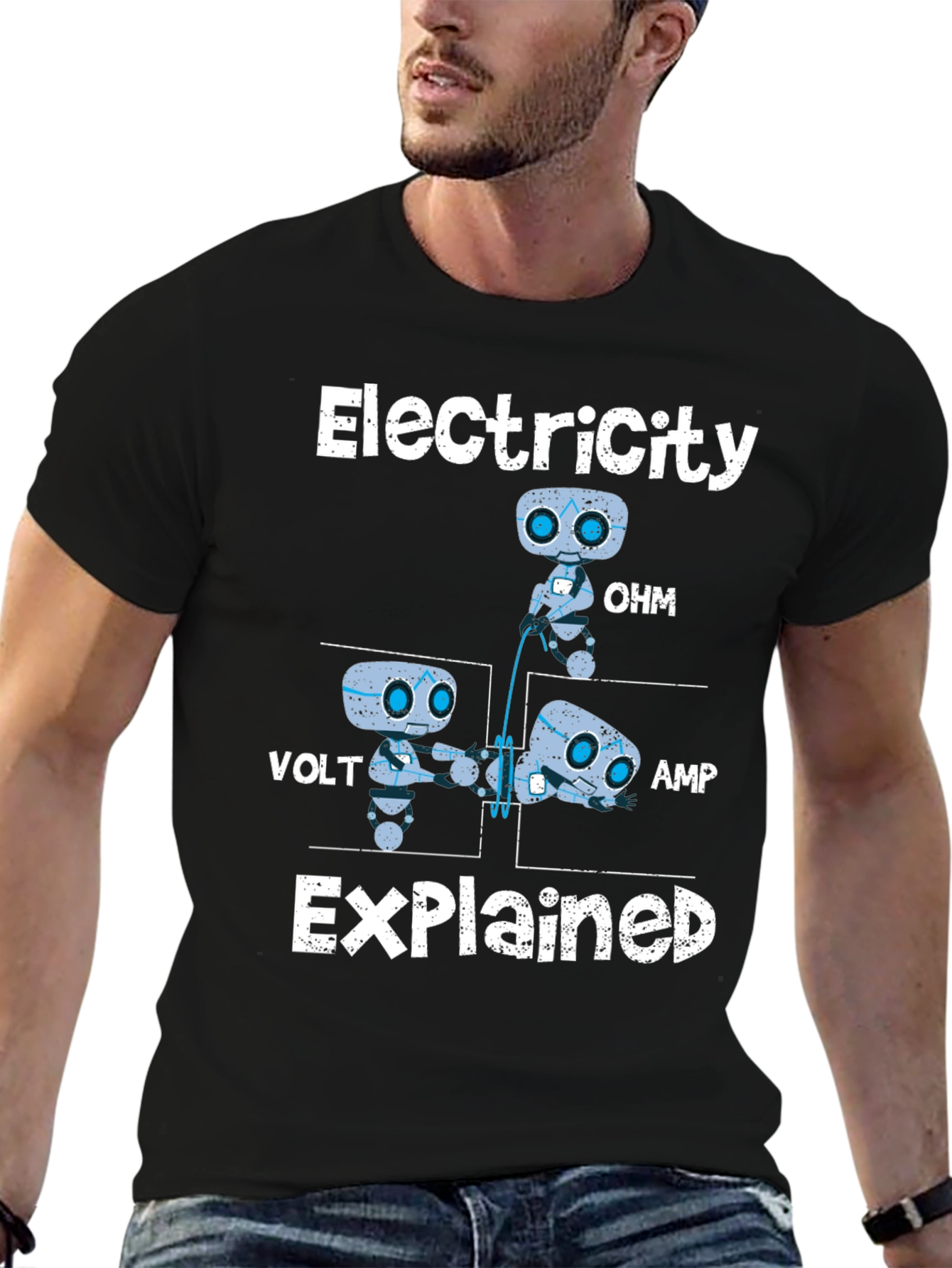 Electricity Explained Funny Science T-Shirt