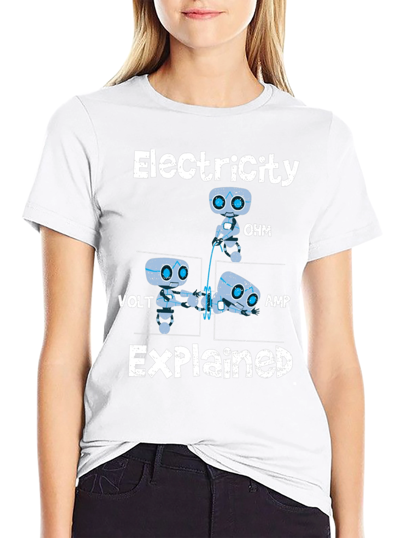 Electricity Explained Funny Science T-Shirt