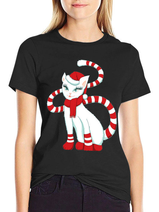Festive Cat Christmas T-Shirt