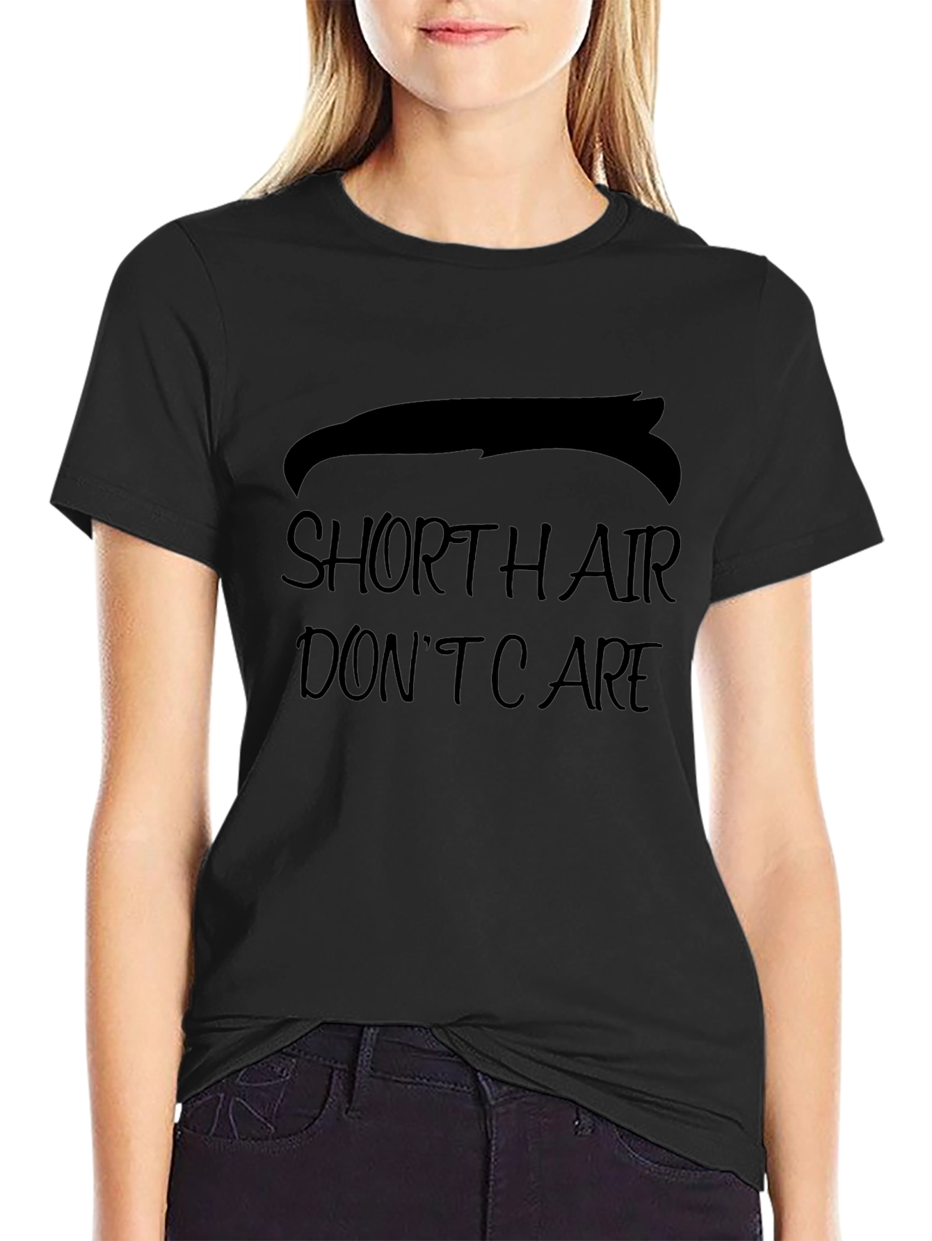 Short Hair Dont Care Mens T-Shirt