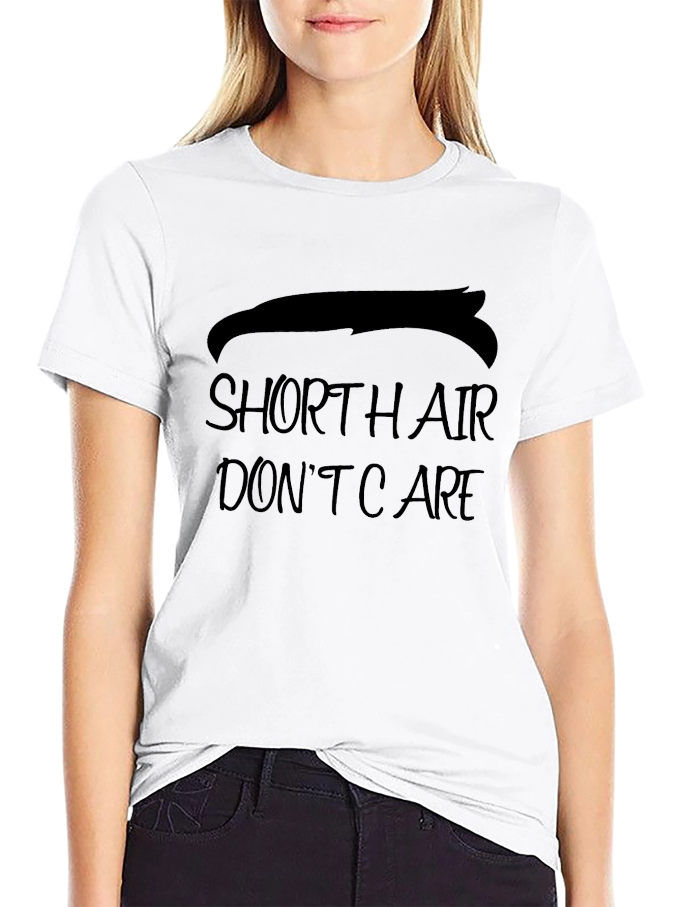 Short Hair Dont Care Mens T-Shirt