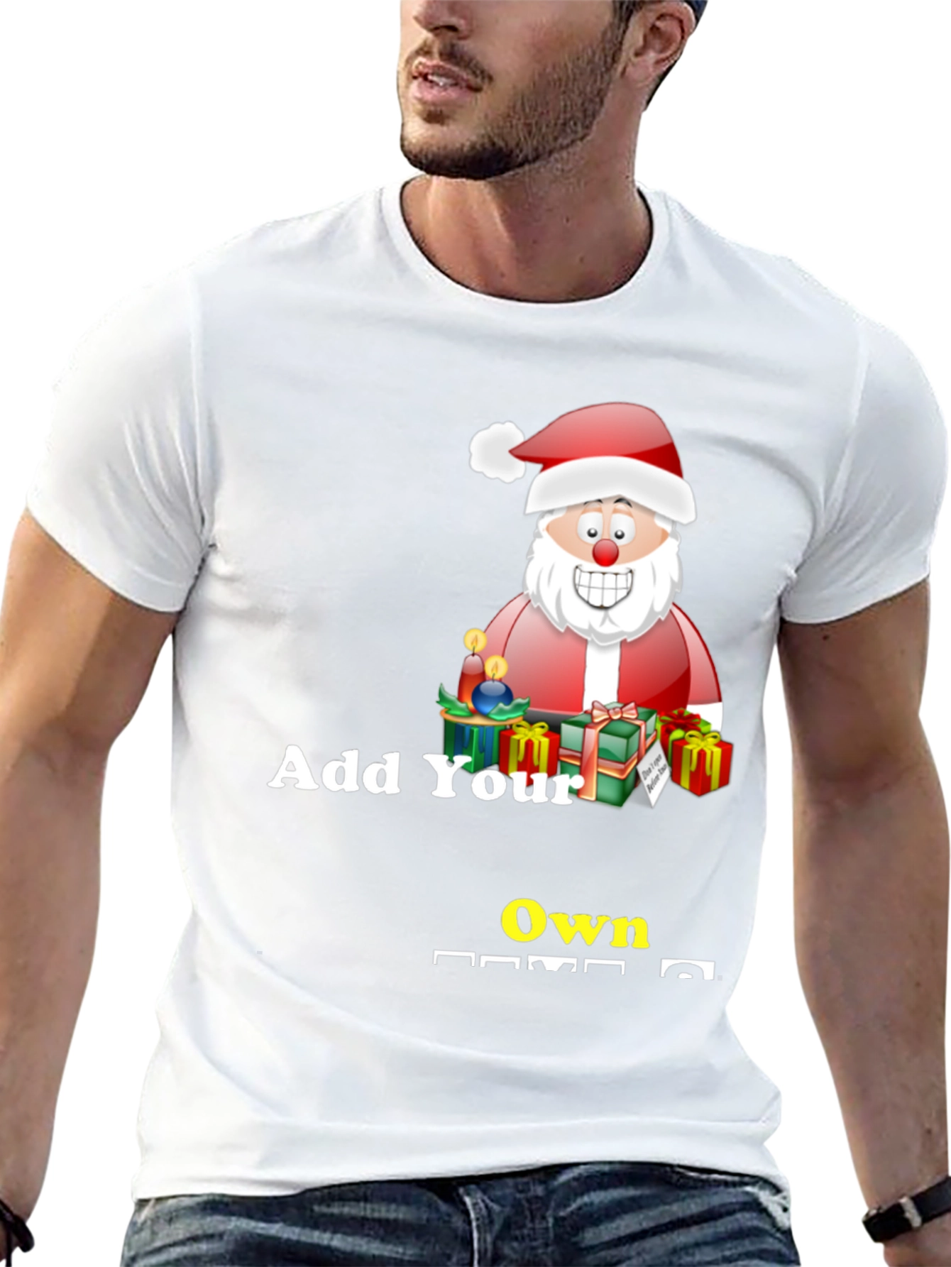 Personalized Santa T-Shirt - Custom Holiday Gift