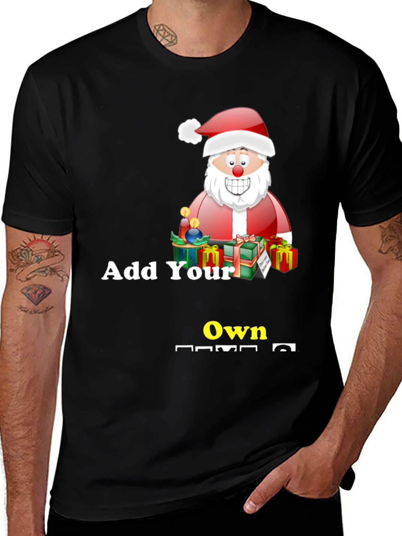 Personalized Santa T-Shirt - Custom Holiday Gift