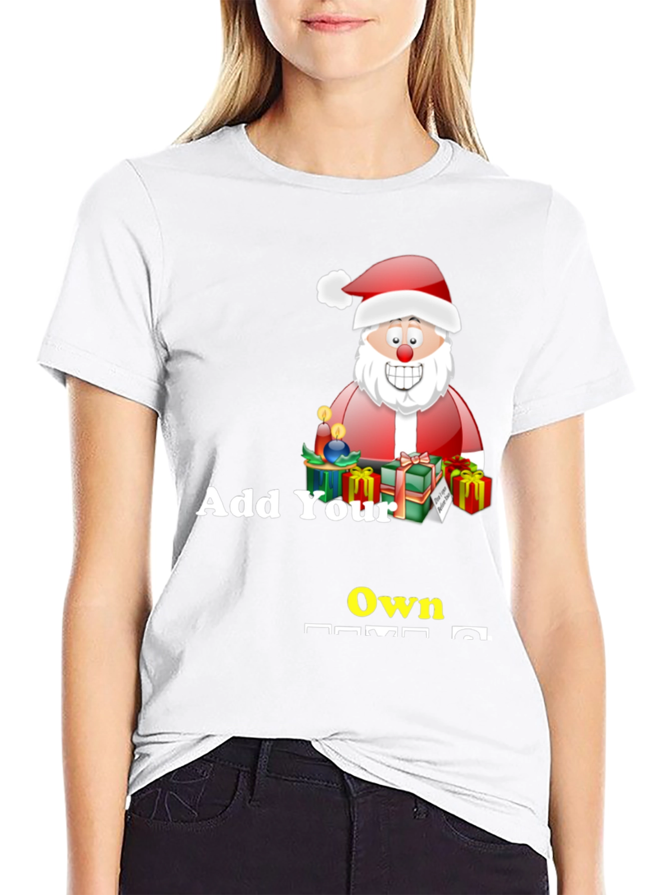 Personalized Santa T-Shirt - Custom Holiday Gift