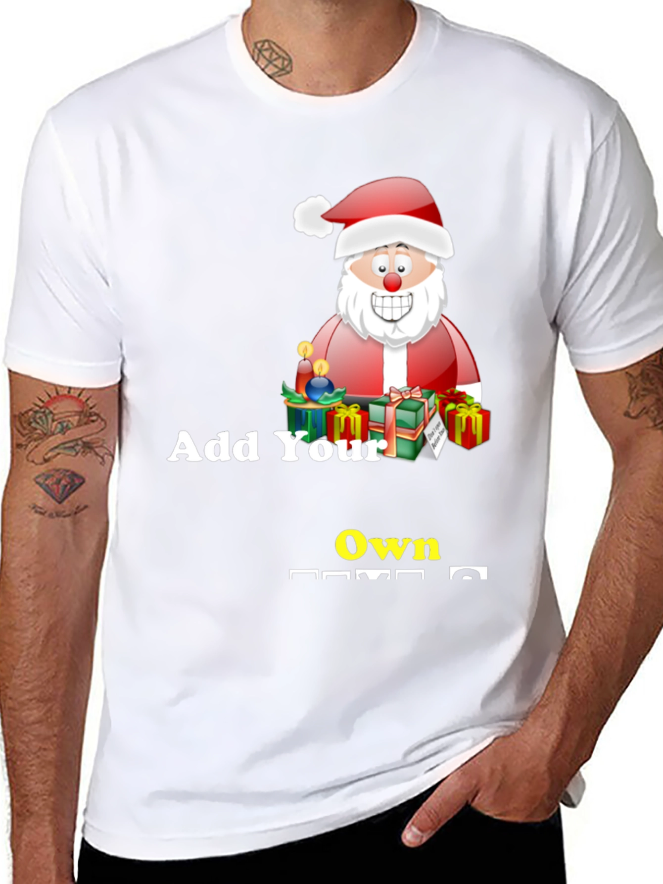 Personalized Santa T-Shirt - Custom Holiday Gift