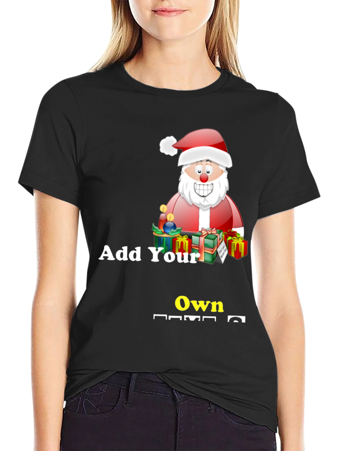 Personalized Santa T-Shirt - Custom Holiday Gift