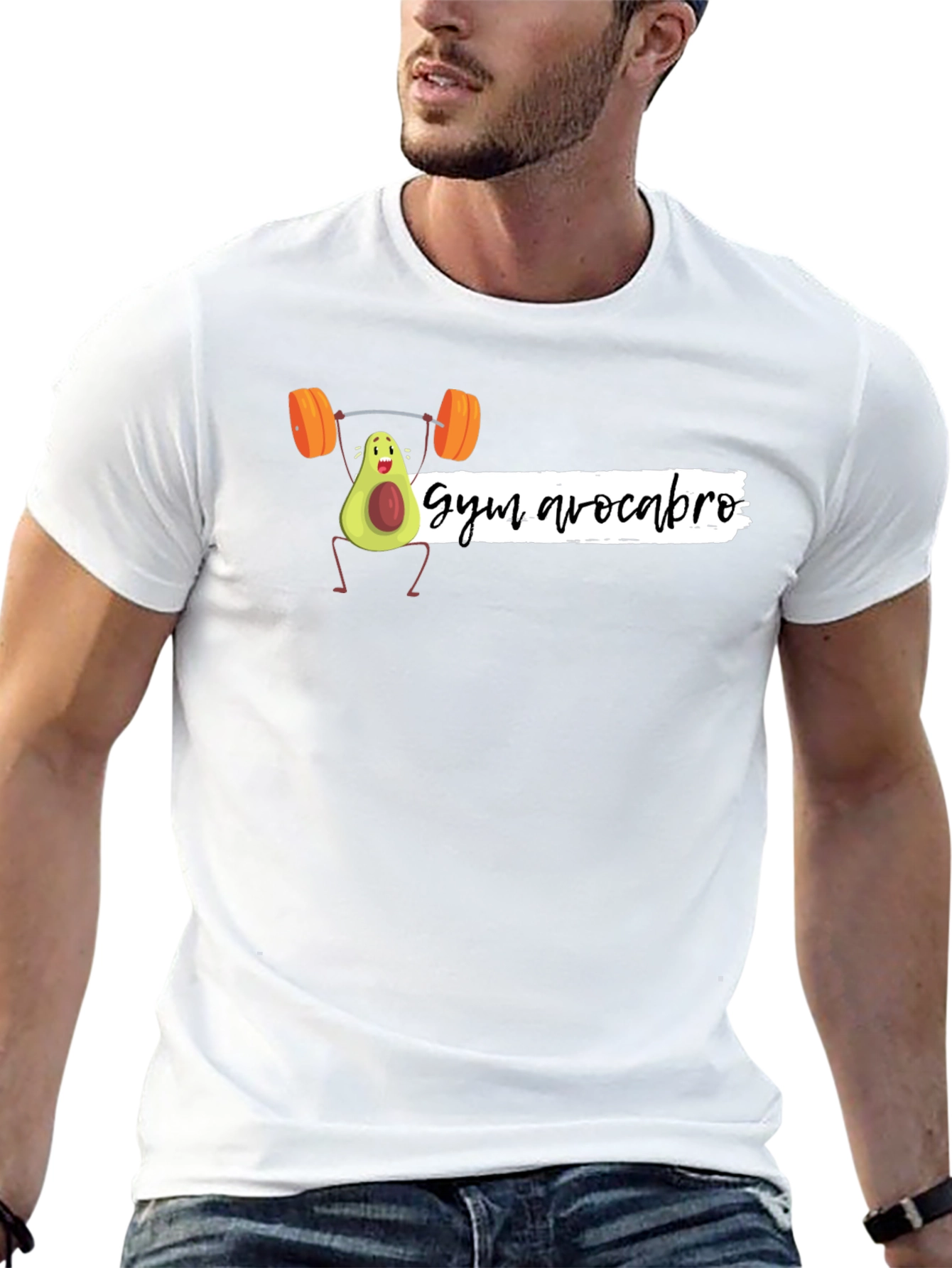 Gym Avocabro Black Graphic T-Shirt