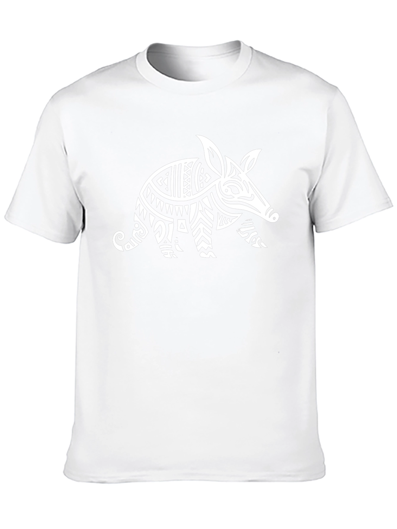 Tribal Aardvark Graphic Tee - Stylish Black T-Shirt