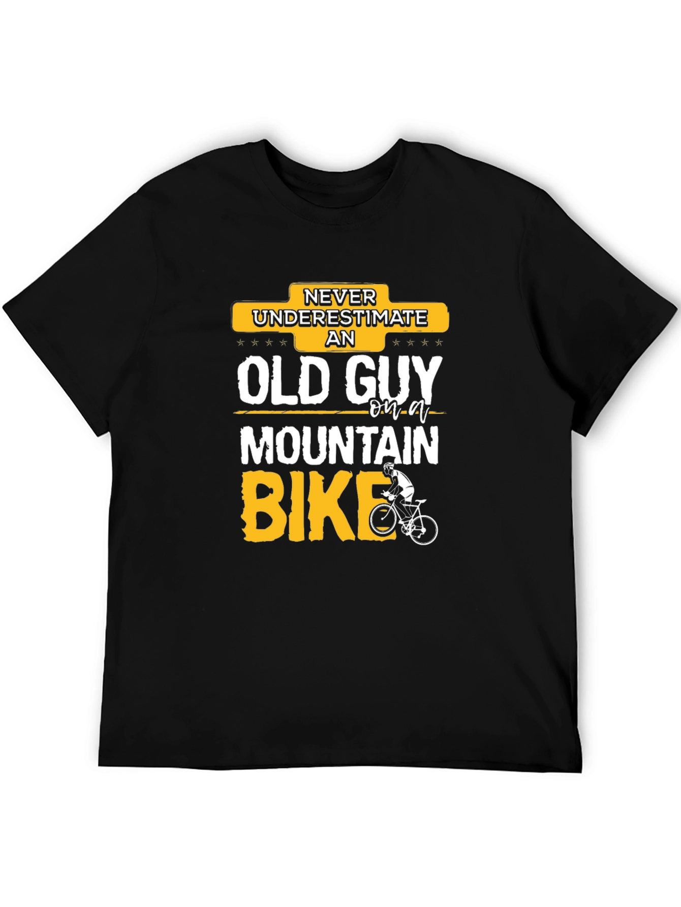 Funny Old Guy Mountain Bike T-Shirt