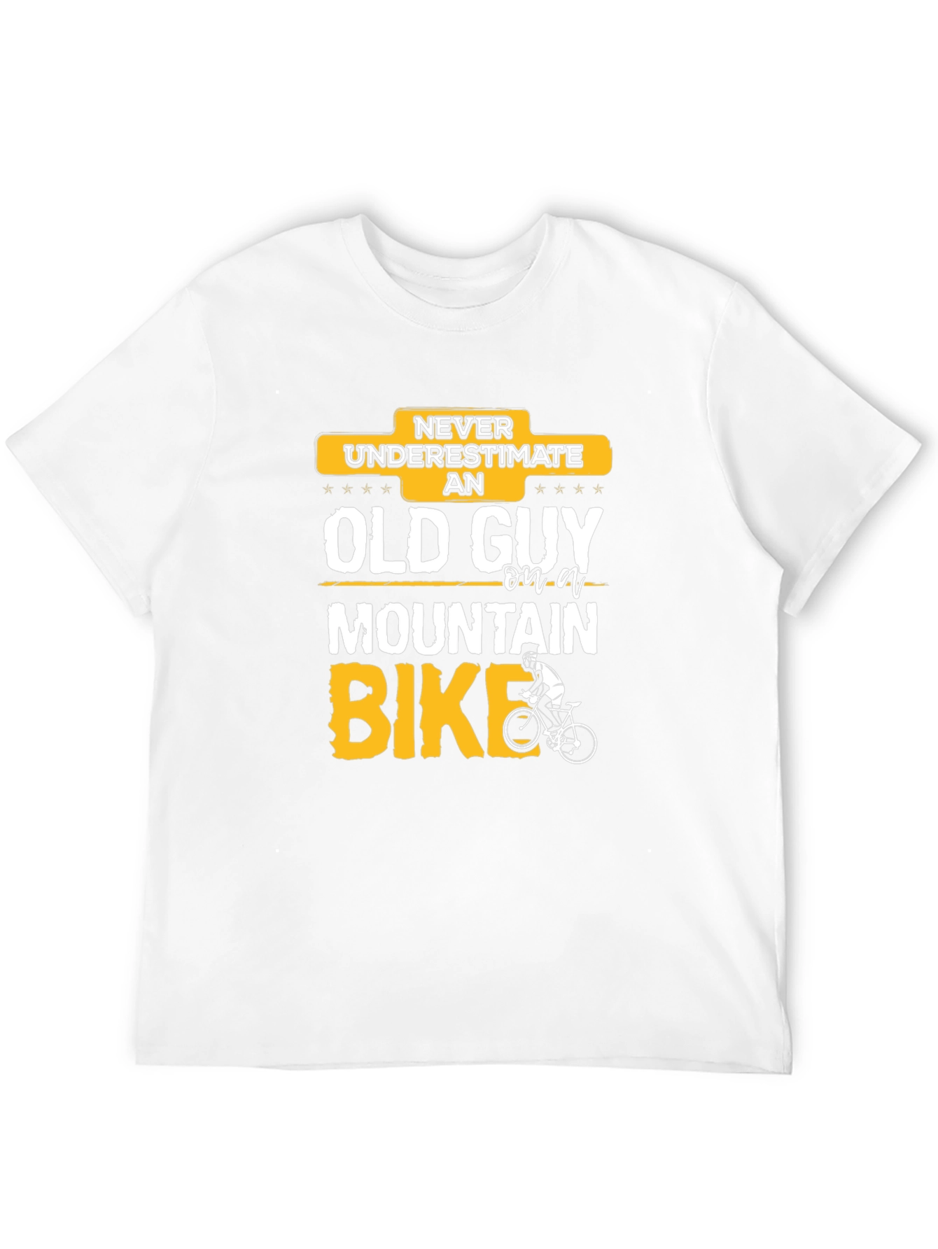 Funny Old Guy Mountain Bike T-Shirt