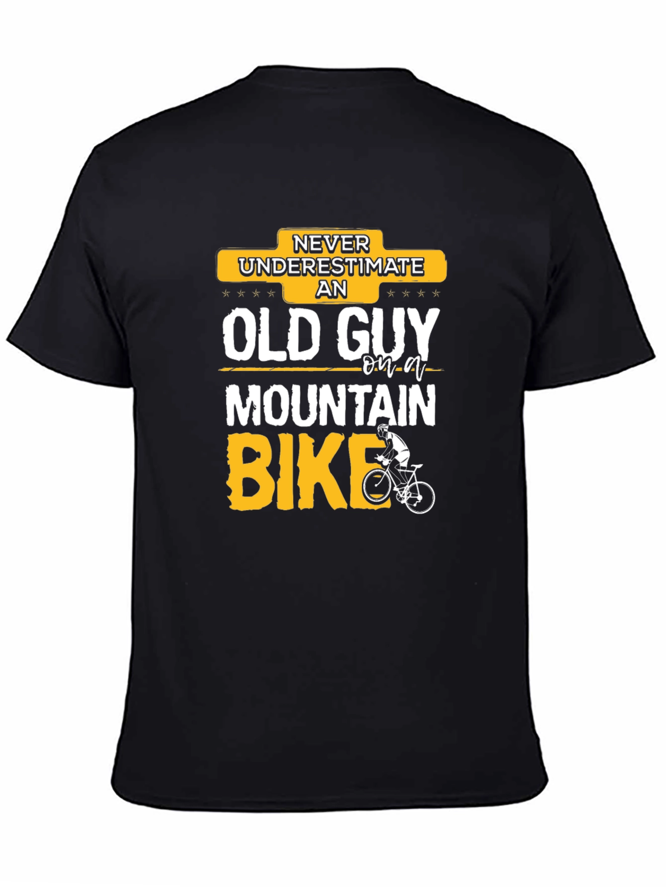 Funny Old Guy Mountain Bike T-Shirt