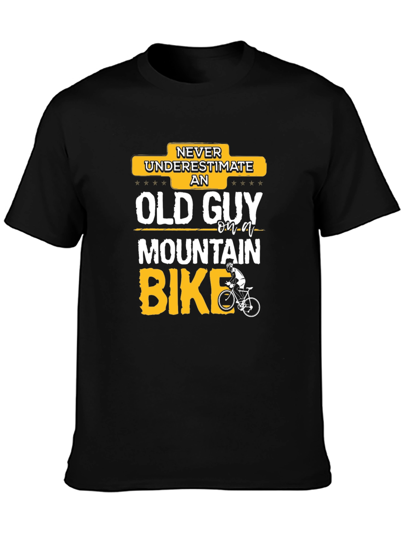 Funny Old Guy Mountain Bike T-Shirt