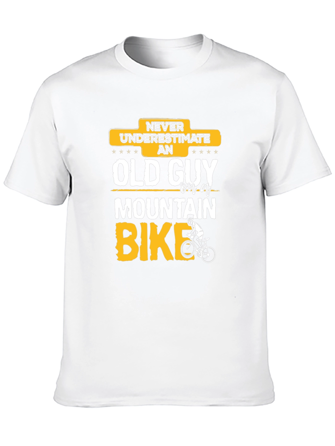 Funny Old Guy Mountain Bike T-Shirt