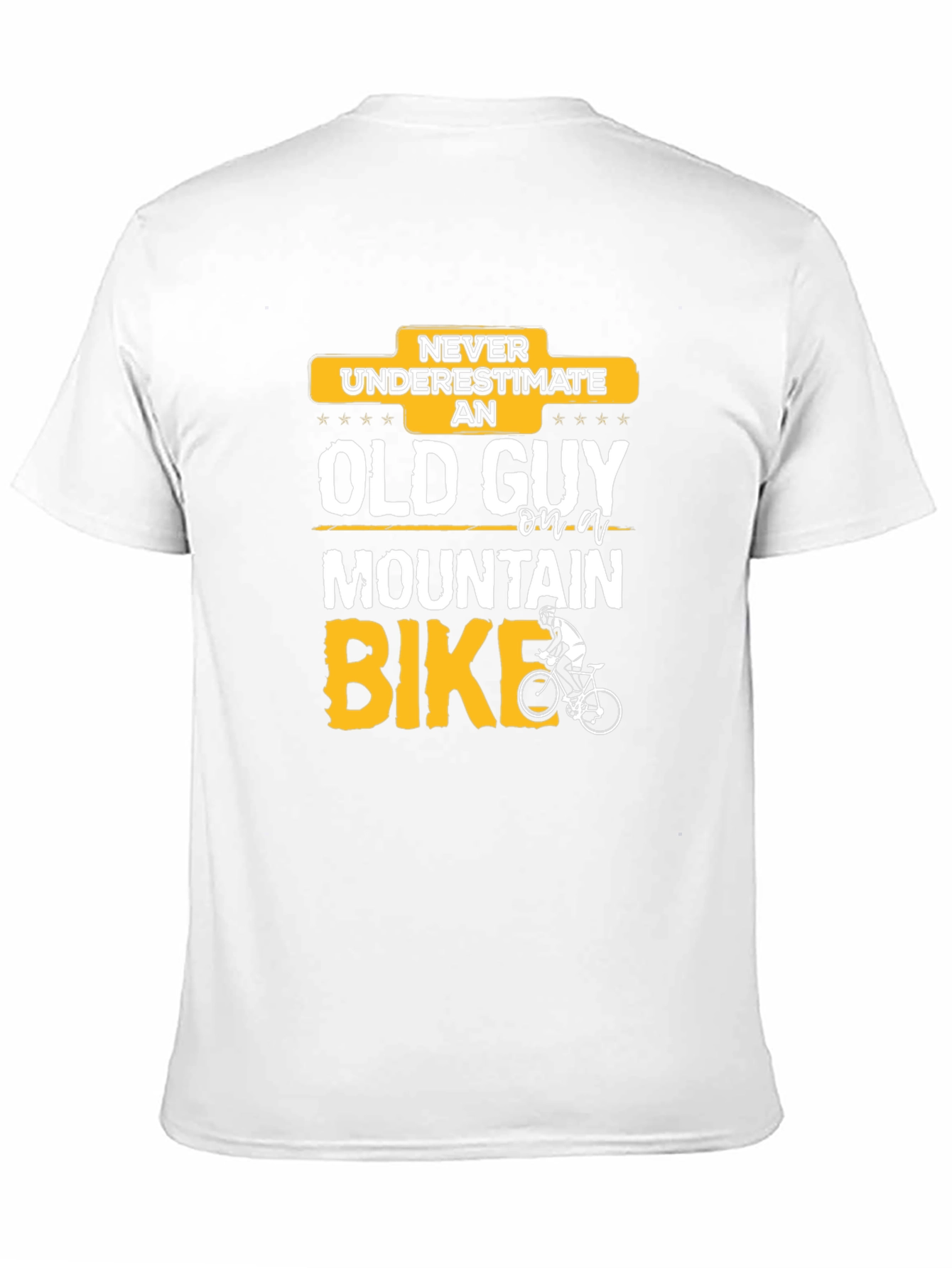 Funny Old Guy Mountain Bike T-Shirt